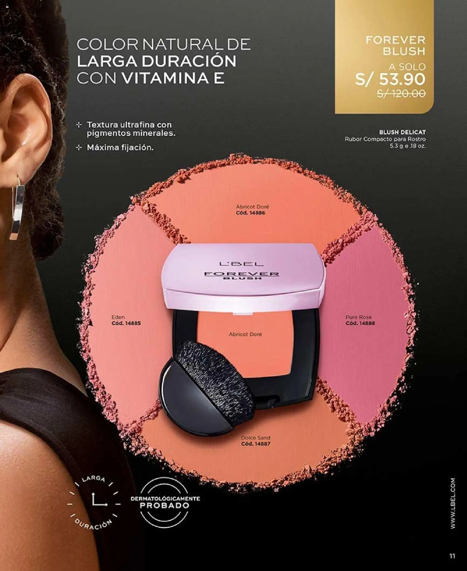 Catálogo L'Bel válido desde 11/07/2026 | Página: 11 | Productos: Puré, Rubor