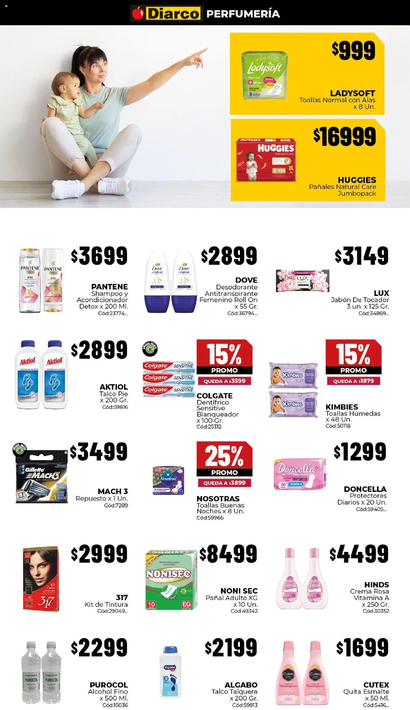 Diarco - Ofertas en Tierra del Fuego │ válido desde el 14/09/2026 | Página: 7 | Productos: Desodorante, Alcohol, Pañales, Crema