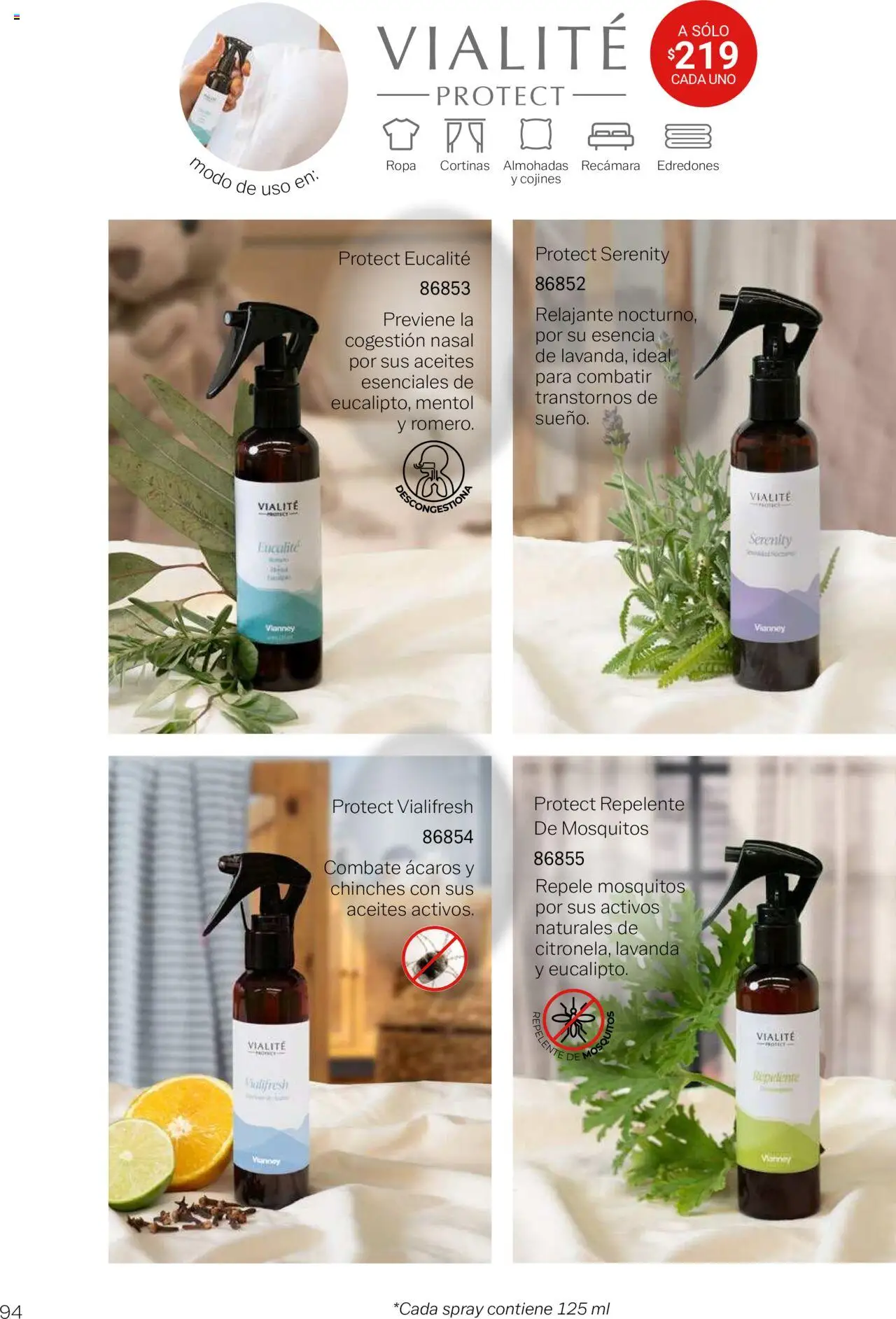 Nuevas ofertas de Vianney válidas en toda la República Mexicana desde el 15/08/2025. ¡Encuentra las mejores ofertas en Vianney - Catálogo Bebé! | Página: 96 | Productos: Repelente, Ropa, Cortinas