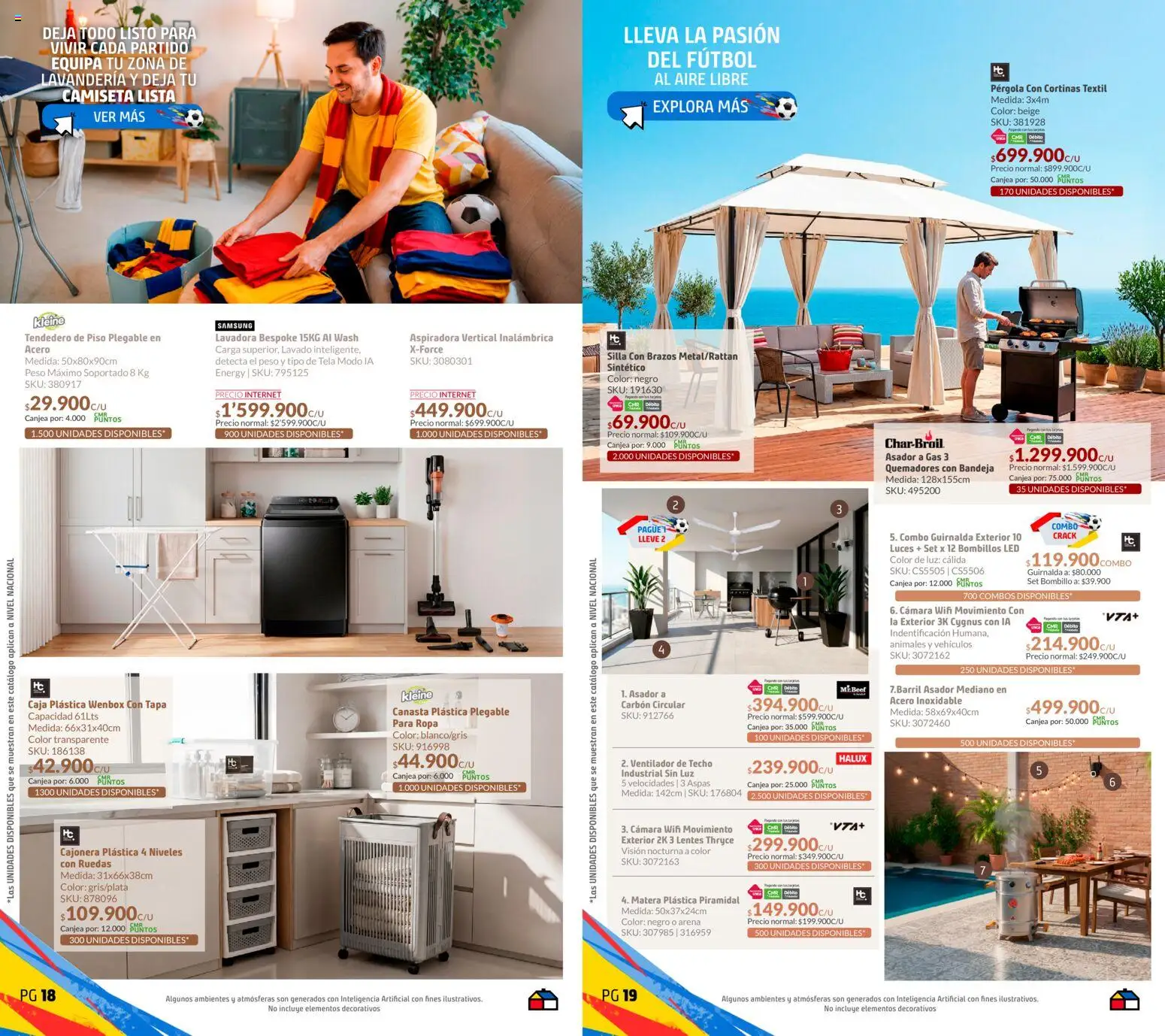 Homecenter revista - valida desde el 21.05.2026 | Página: 10 | Productos: Lavadora, Ventilador, Cortinas, Pérgola