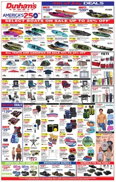 Preview of Dunham's Sports weekly ads valid from 06/27/2026