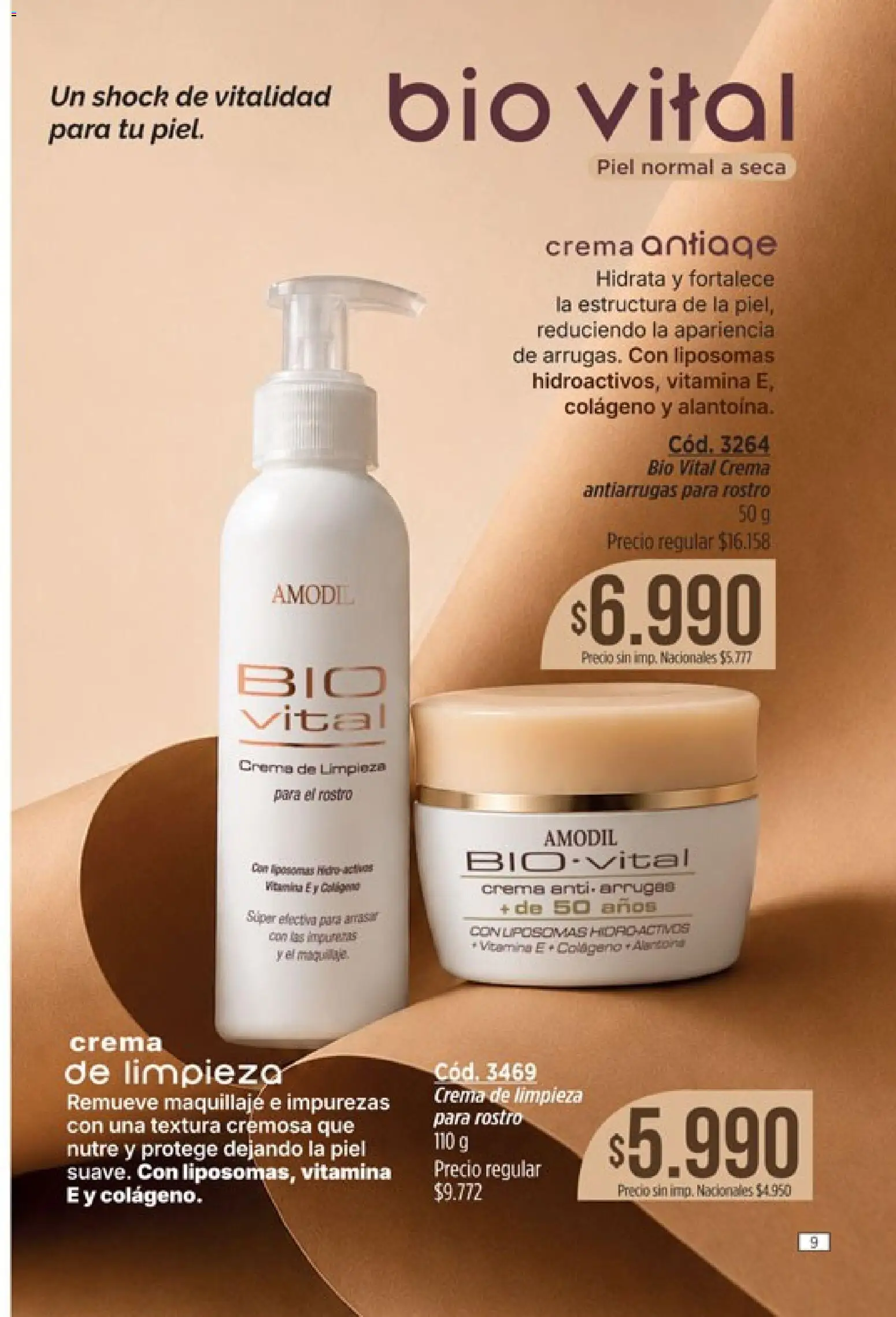 Catálogo Amodil Campaña 12 │ válido desde el 30/06/2026 | Página: 9 | Productos: Maquillaje, Crema de limpieza, Crema