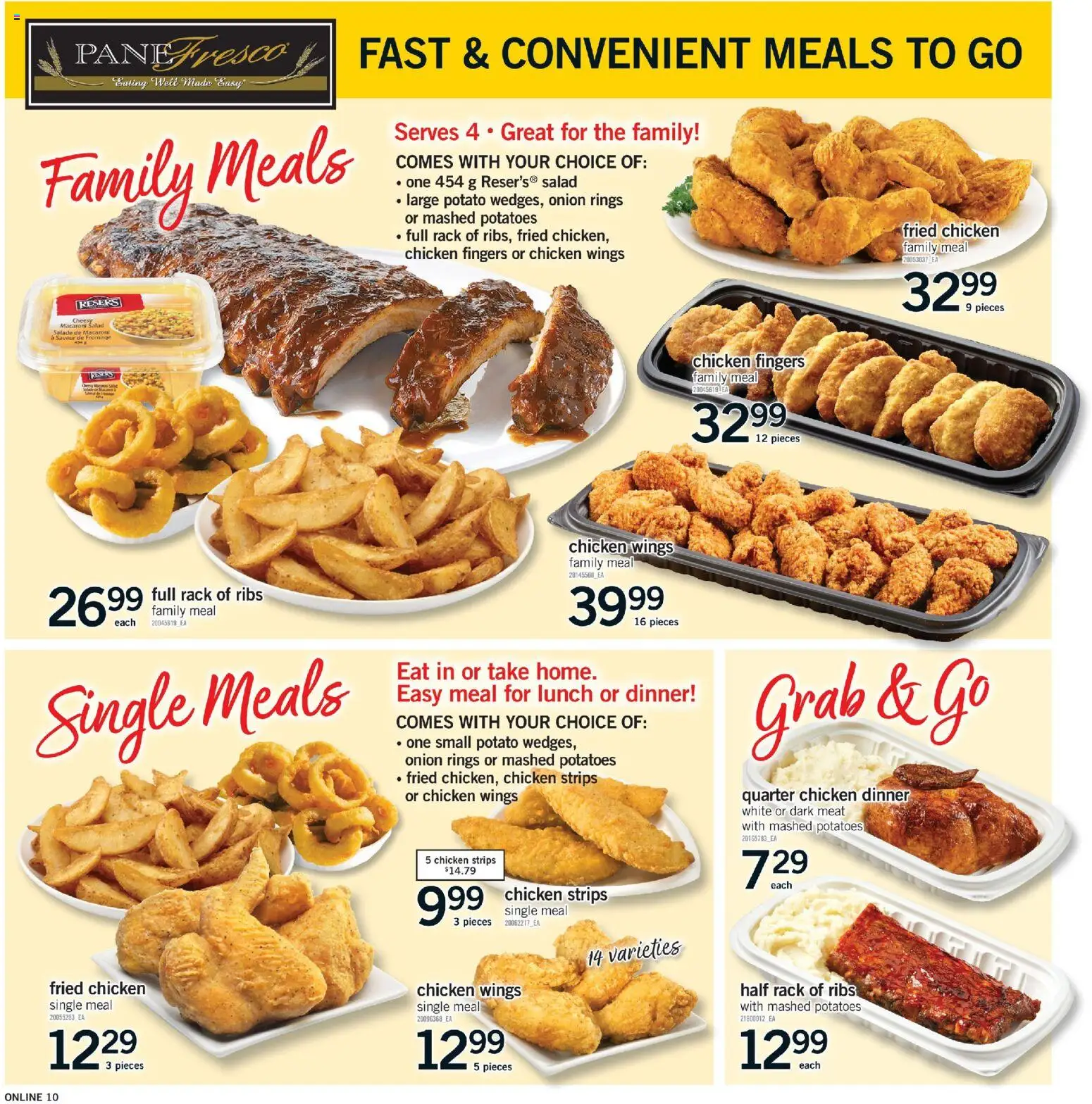 Fortinos flyer valid from 21.05.2026 | Page: 10 | Products: Salad, Chicken wings, Potatoes, Chicken