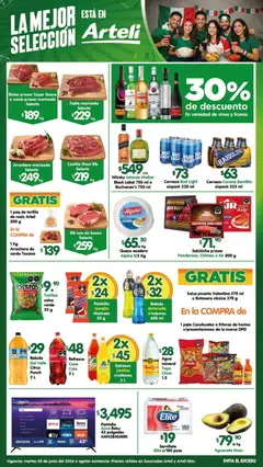 Vista previa de Arteli folleto Carnes & Cortes, nuevo folleto de la tienda, válido en México a partir del 30/06/2026