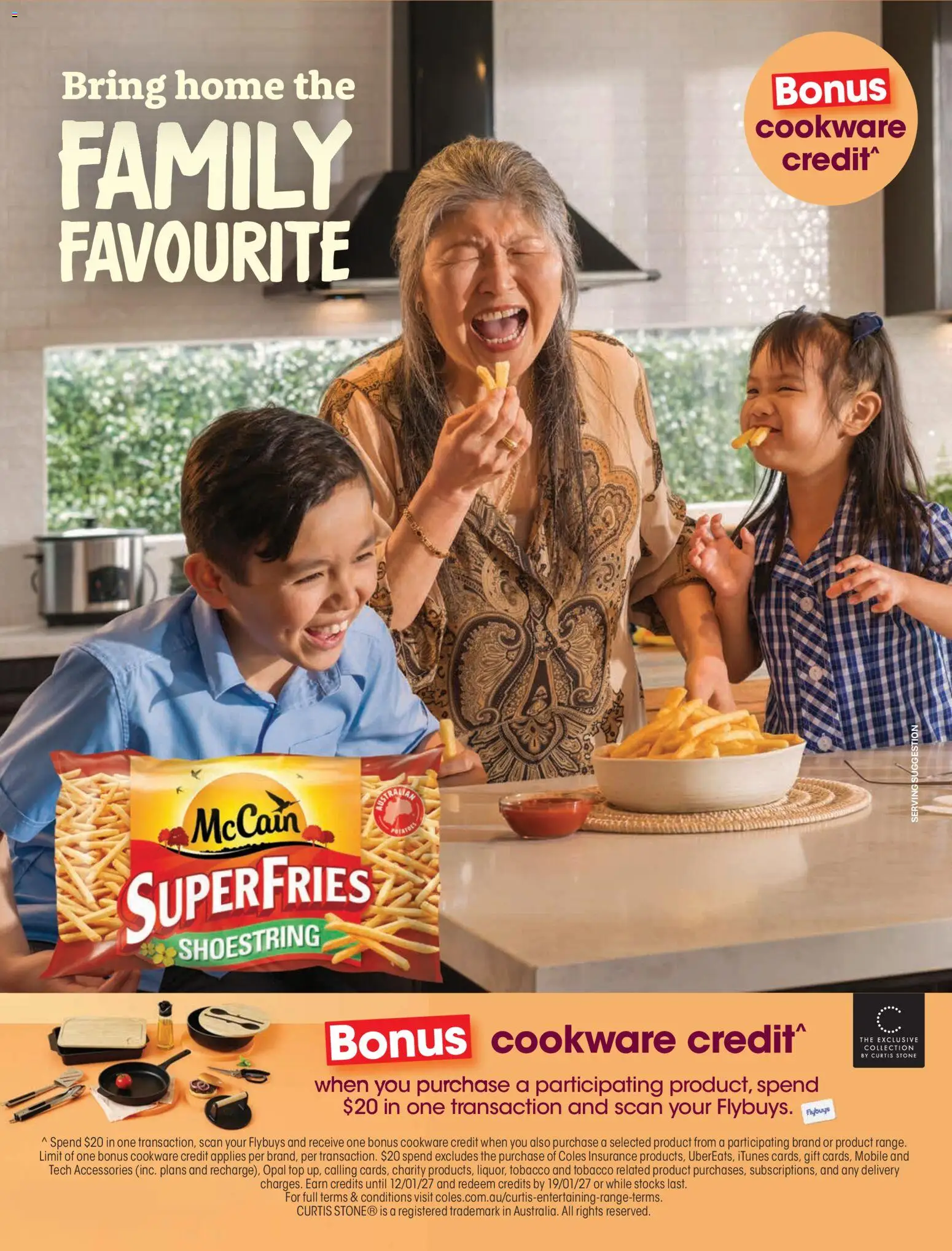 Coles catalogue - valid from 01/10/2026 | Page: 59 | Products: Cookware, Accessories, Frozen fries, Mobile