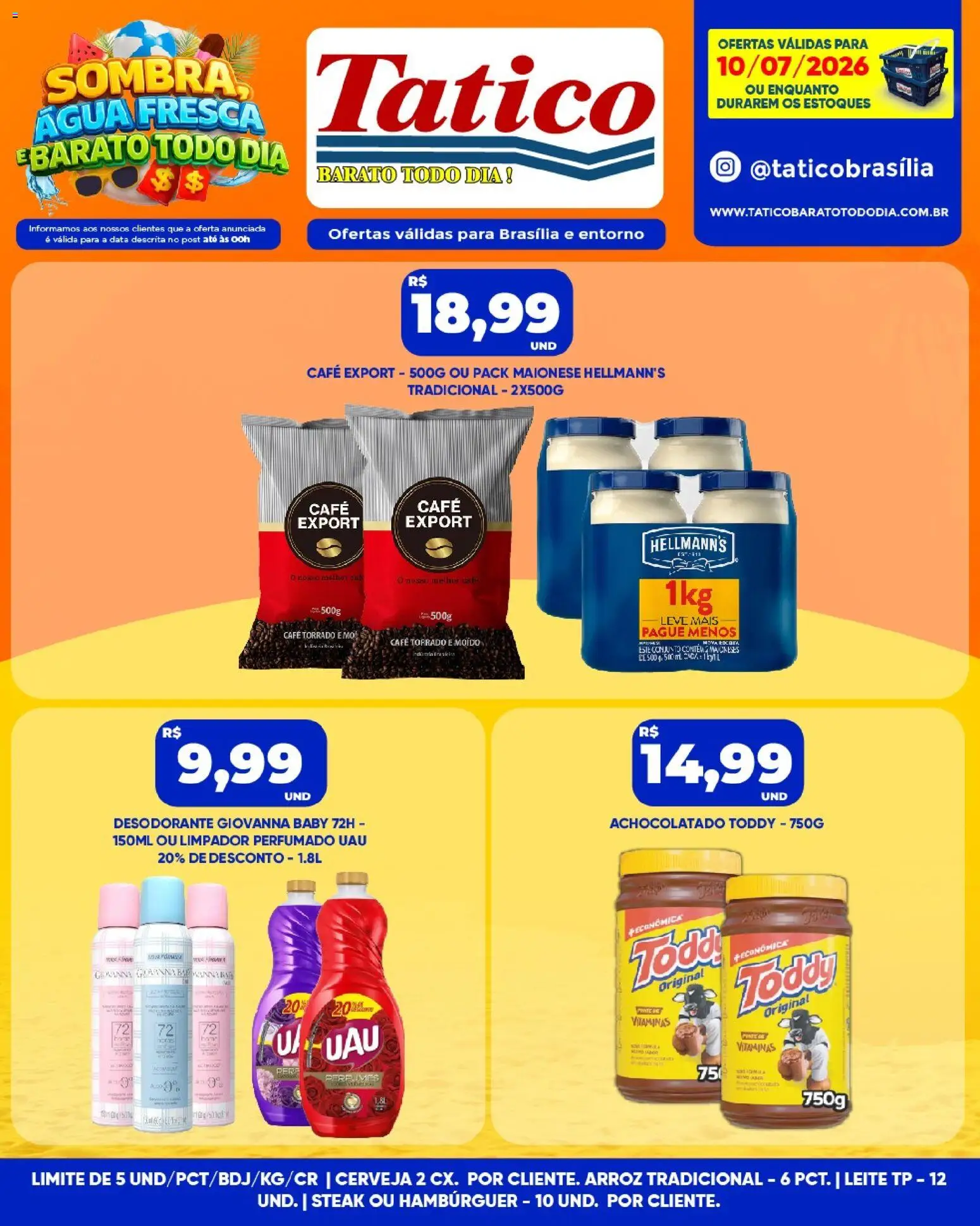 Tatico Folheto - válido de 11/07/2026 | Página: 17 | Produtos: Desodorante, Cerveja, Perfumes, Maionese