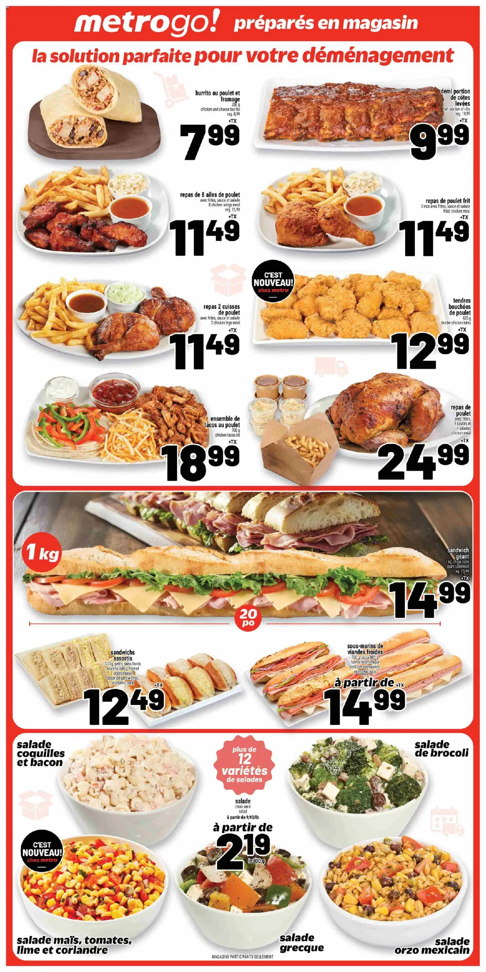 Metro flyer valid from Jun 25, 2026 | Page: 13 | Products: Salad, Chicken wings, Cheese, Chicken