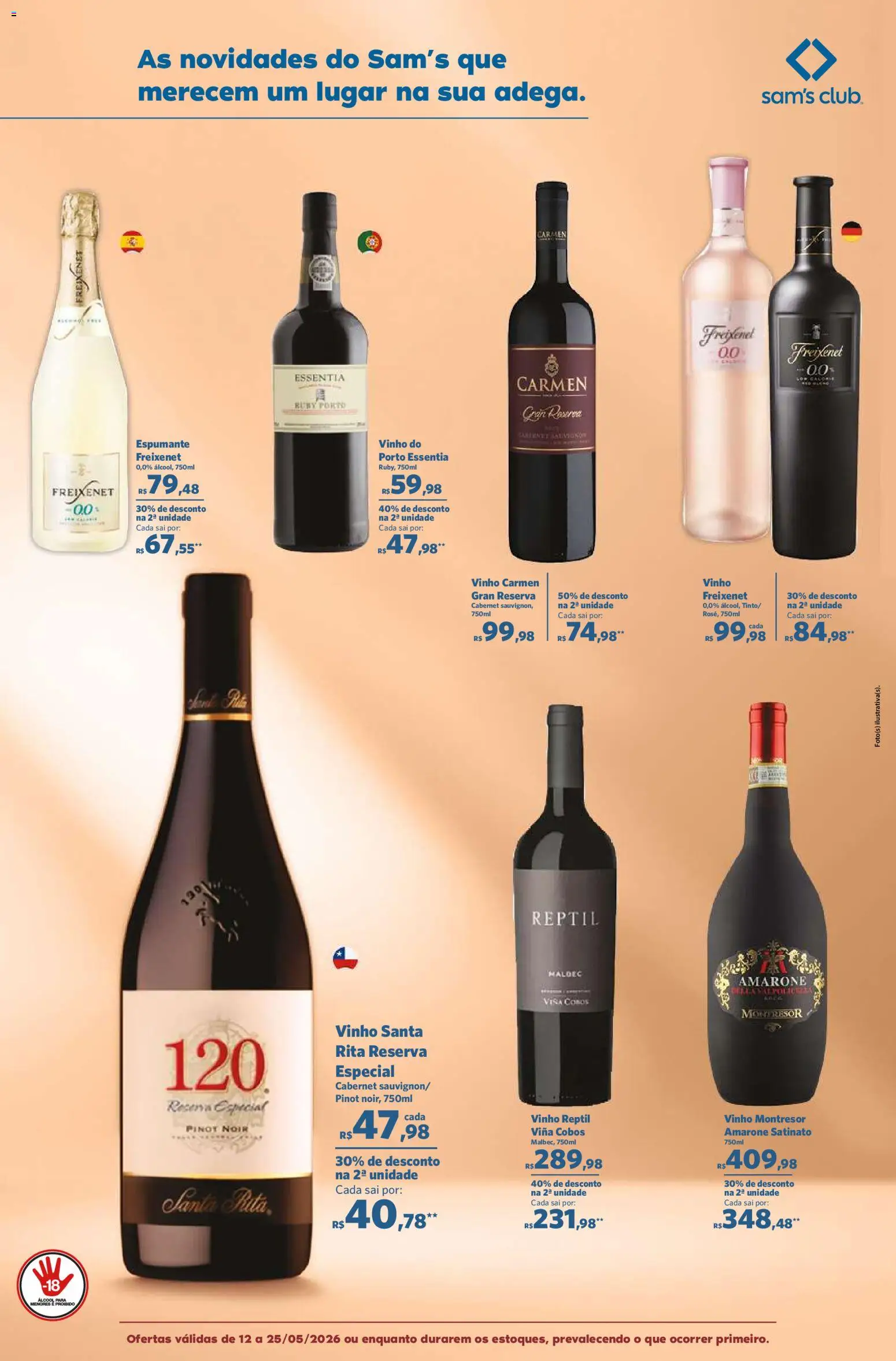 Sam's Club Folheto - válido de 12.05.2026 | Página: 2 | Produtos: Espumante, Vinho