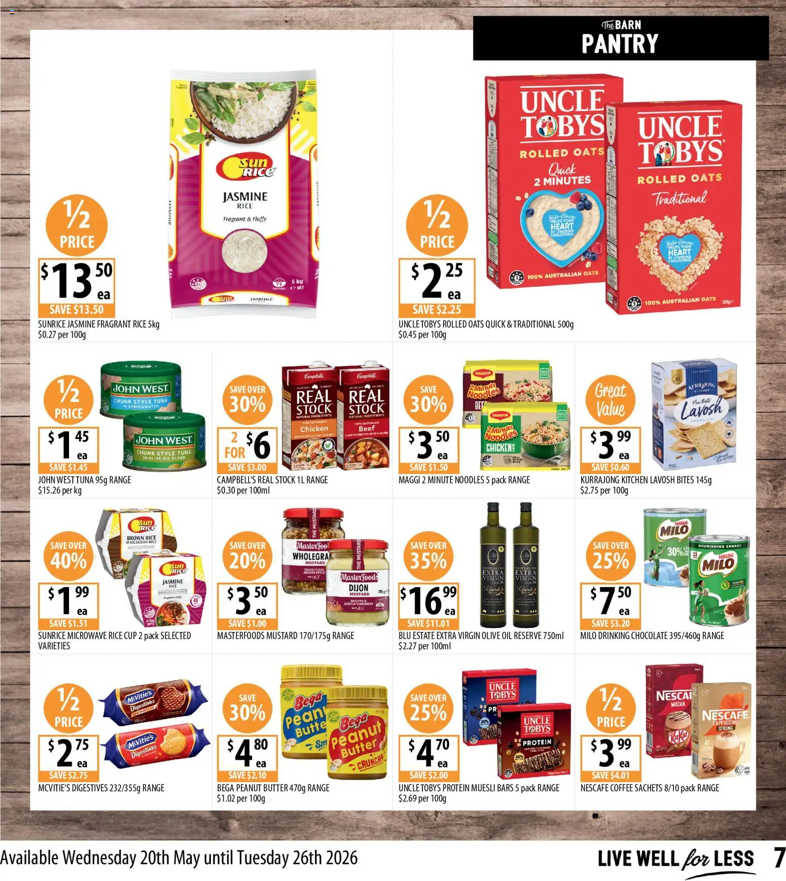 Supabarn catalogue - valid from 20.05.2026 | Page: 7 | Products: Oil, Coffee, Oats, Microwave