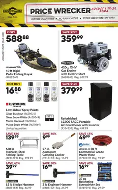 Preview of Princess Auto flyer - Price Wrecker from shop Princess Auto valid from Aug 1, 2026