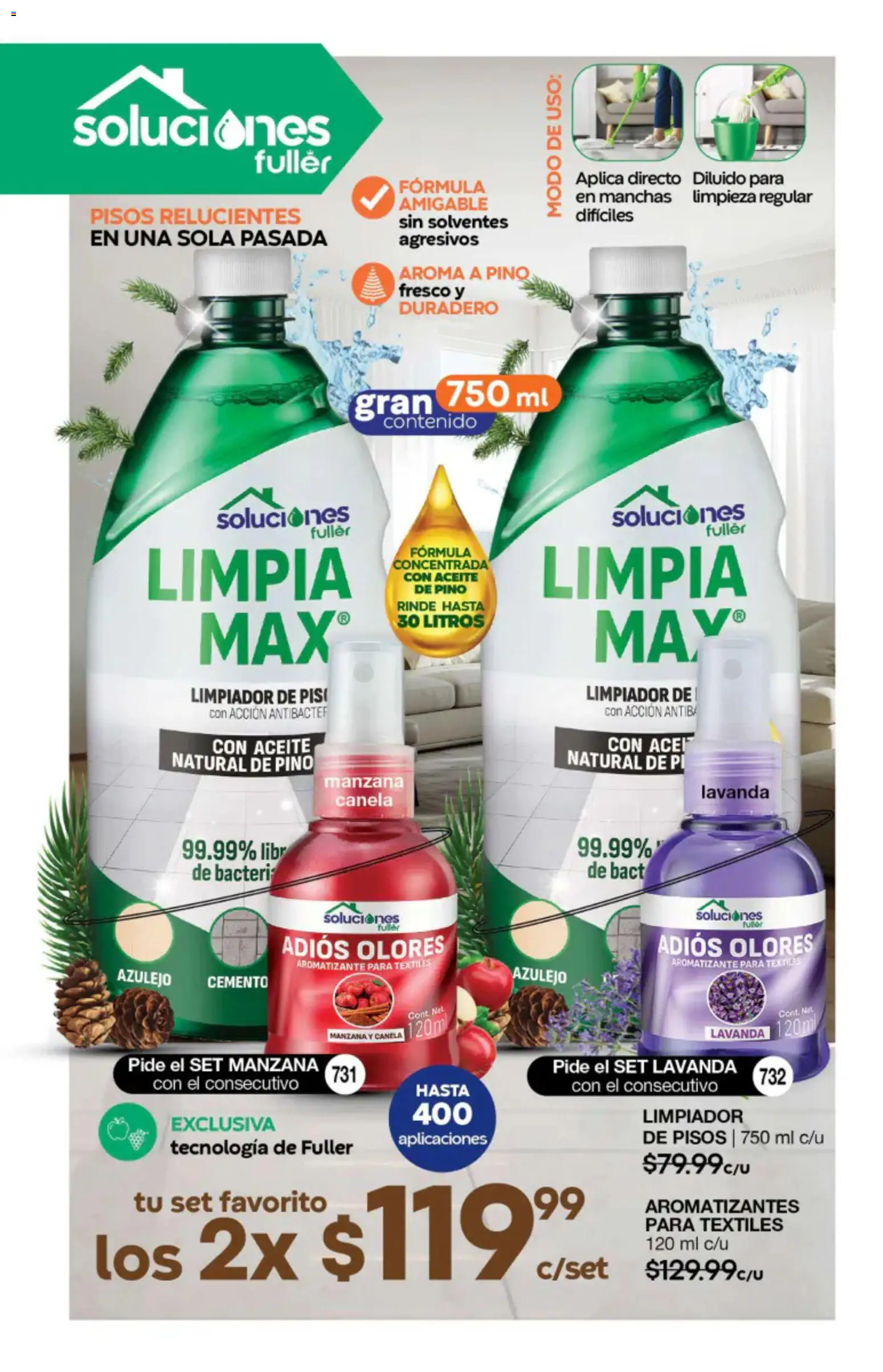 Nuevas ofertas de Fuller válidas en toda la República Mexicana desde el 27/05/2026. ¡Encuentra las mejores ofertas en Fuller campaña 4 2026! | Página: 166 | Productos: Manzana, Aceite, Limpiador
