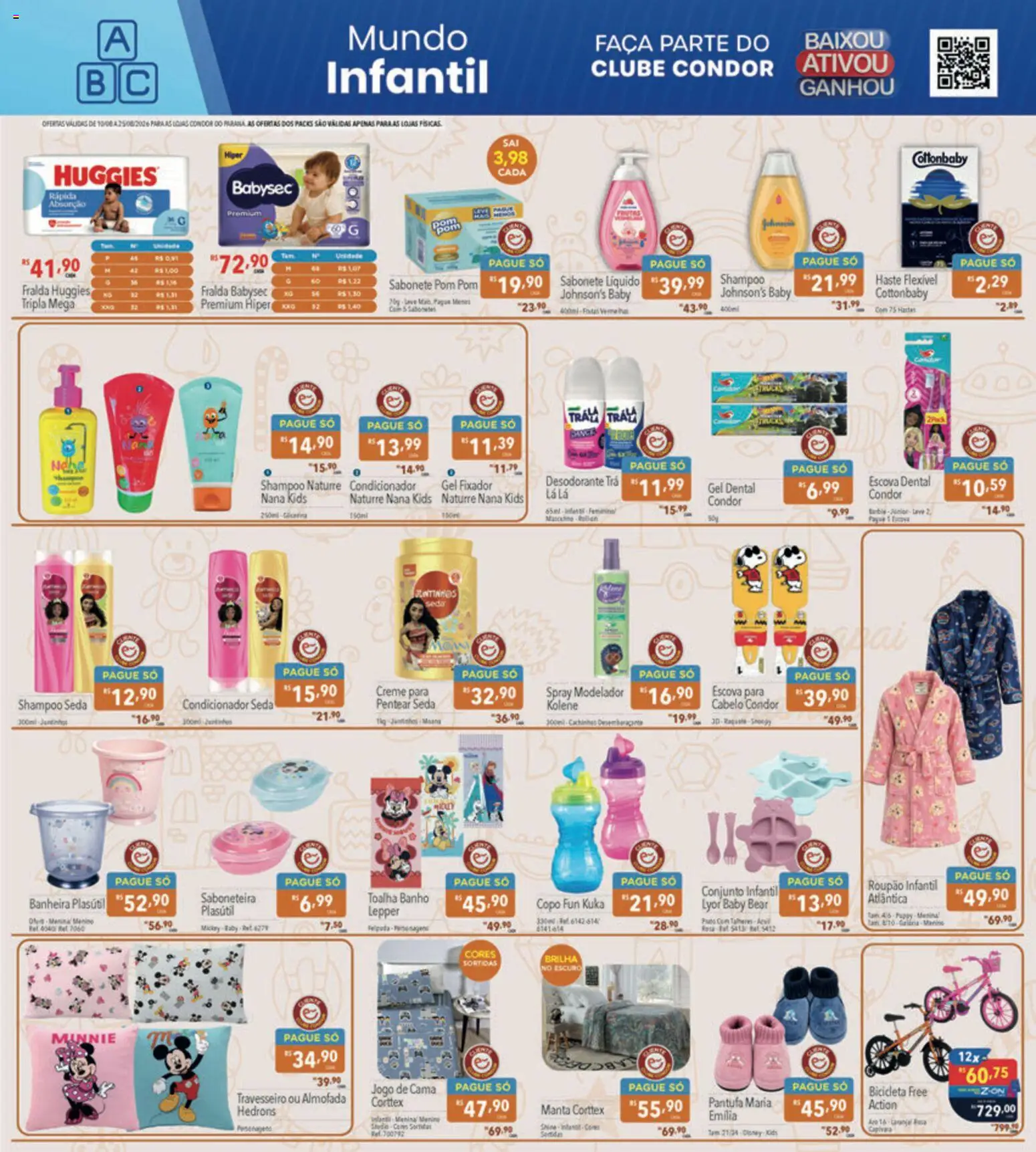 Supermercados Condor Folheto - válido de 10/08/2026 | Página: 23 | Produtos: Condicionador, Jogo de cama, Sabonete, Sabonete líquido