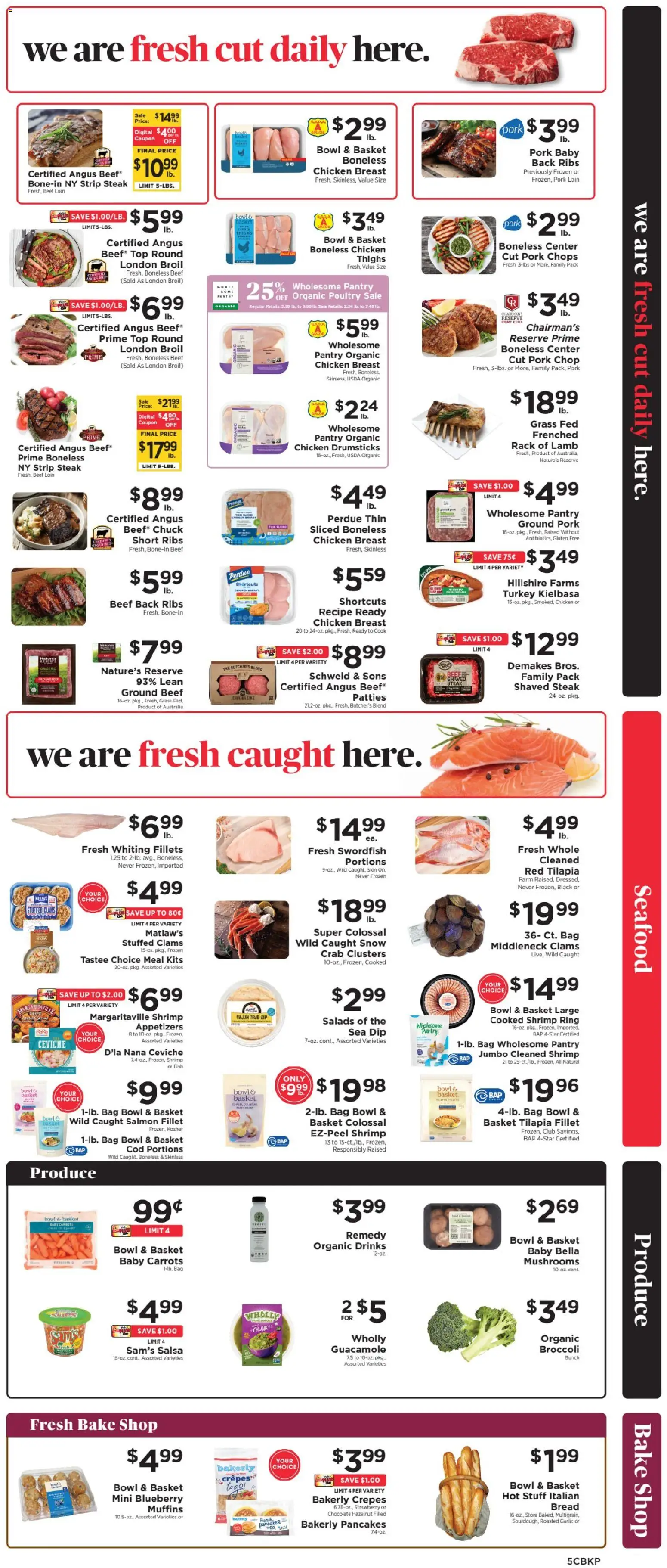ShopRite Weekly Ad - valid from 08/30/2026 | Page: 6 | Products: Mushrooms, Basket, Bag, Muffins
