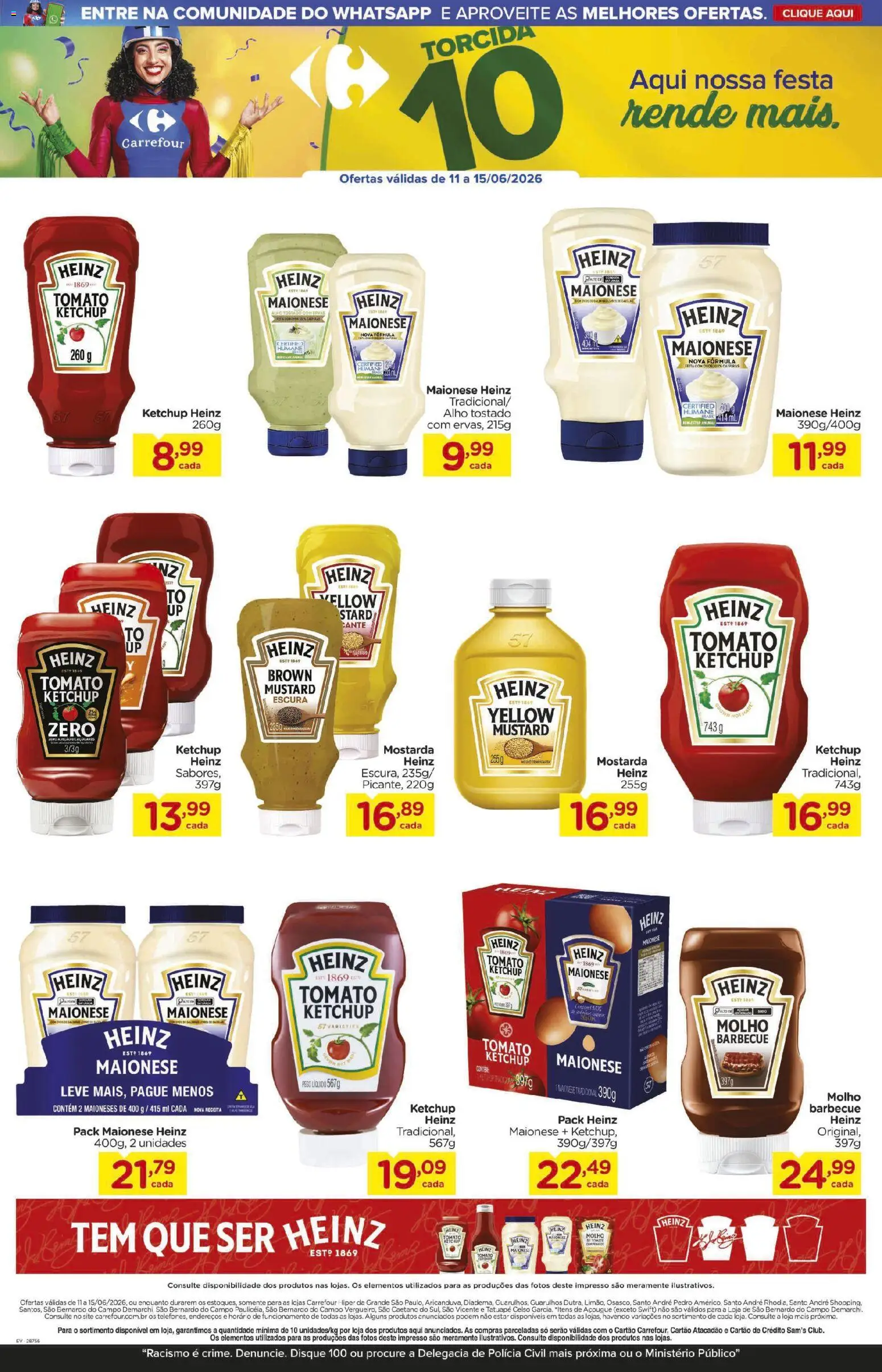 Carrefour Folheto - válido de 11.06.2026 | Página: 2 | Produtos: Alho, Ketchup, Maionese
