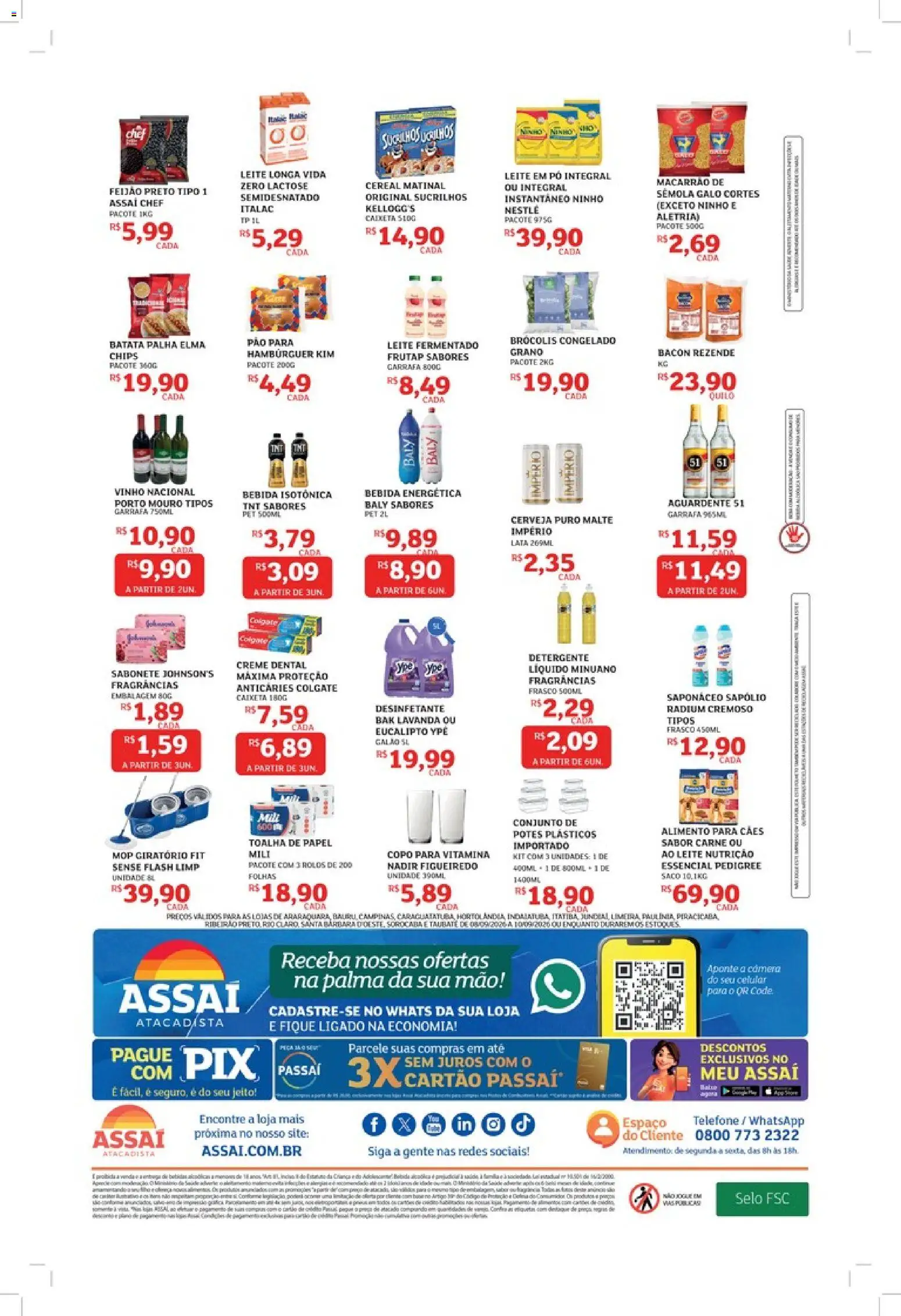 Assaí Atacadista Folheto - válido de 08/09/2026 | Página: 2 | Produtos: Pó, Sucrilhos, Batata palha, Potes