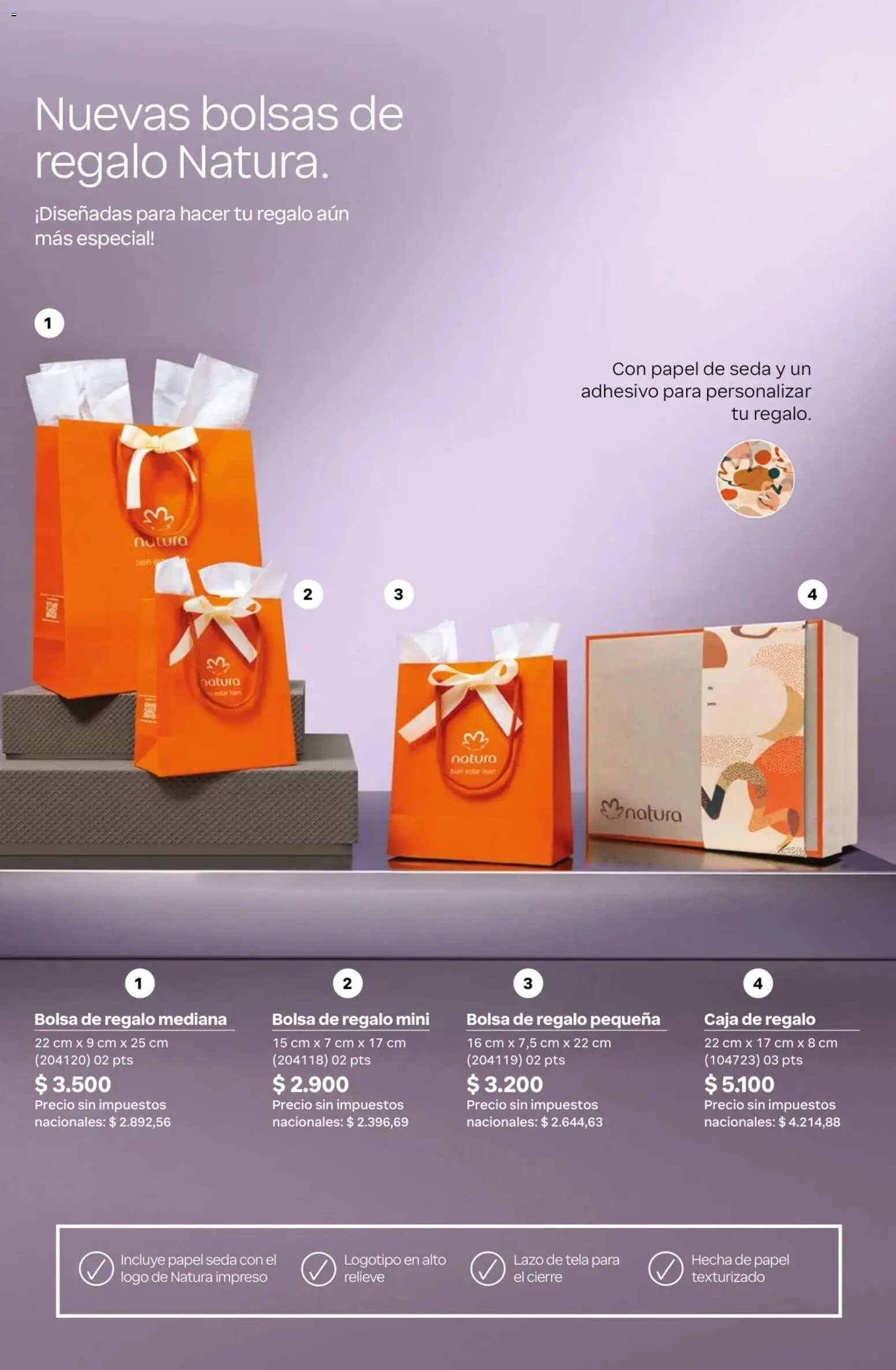 Catálogo Natura Ciclo 7 │ válido desde el 06.05.2026 | Página: 24 | Productos: Bolsa, Caja