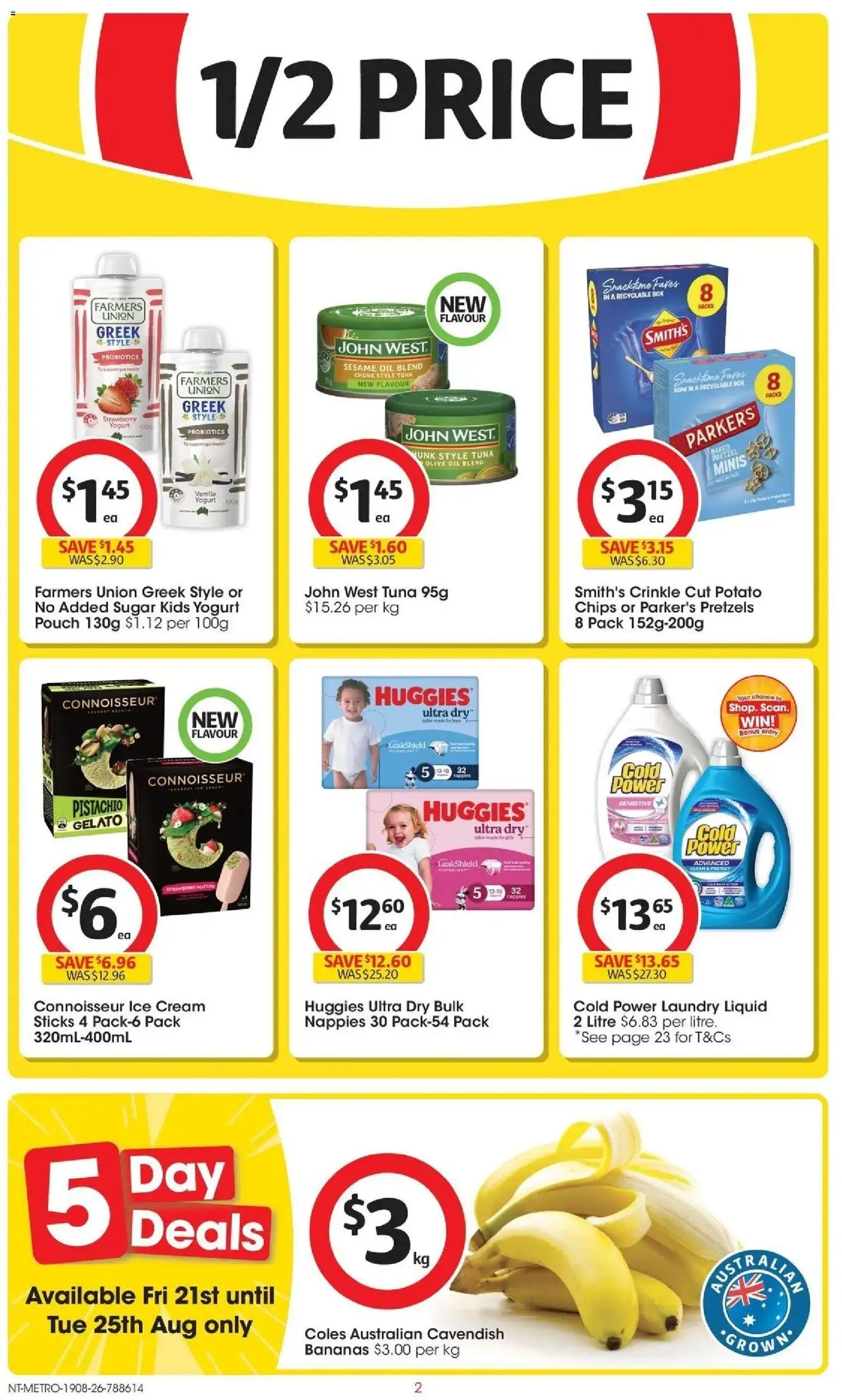 Coles catalogue - valid from 20/08/2026 | Page: 2 | Products: Box, Probiotics, Cream, Tuna