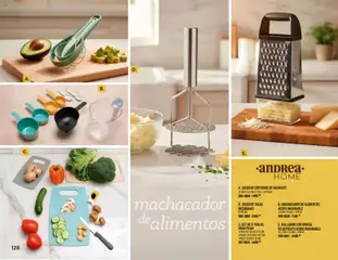 Vista previa de Andrea catálogo Home, nuevo folleto de la tienda, válido en México a partir del 25.01.2026 | Página: 128 | Productos: Aguacate, Juego, Cortador