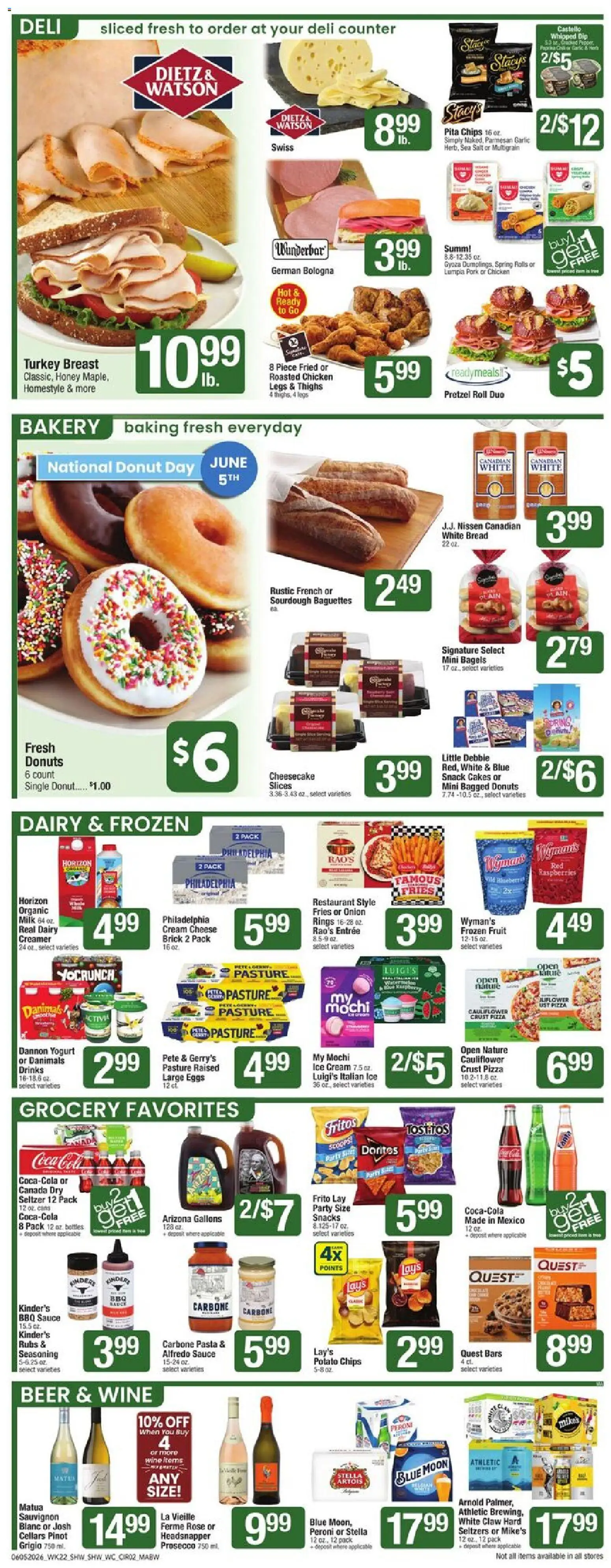 Shaw's Weekly Ad - MA - valid from 05.06.2026 | Page: 2 | Products: Bakery, Chips, Ice cream, Sauce
