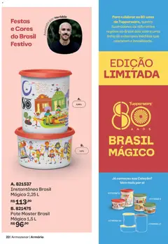 Tupperware catálogo Vitrine 09 - Pré-Visualização do folheto da loja Tupperware, válido de 01/09/2026 | Página: 22 | Produtos: Armário