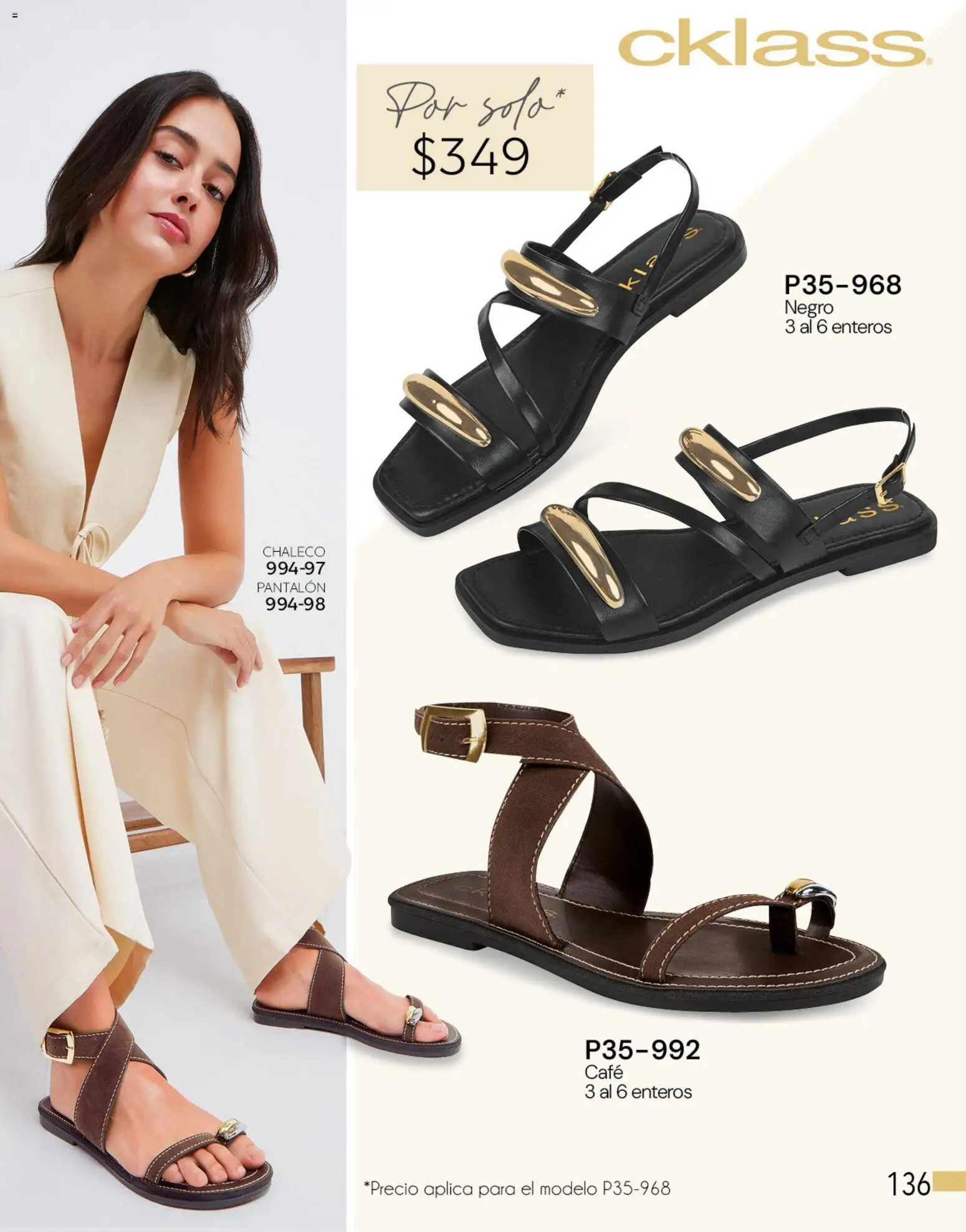 Nuevas ofertas de Cklass válidas en toda la República Mexicana desde el 05.03.2026. ¡Encuentra las mejores ofertas en Cklass catálogo Complemento Verano Ropa! | Página: 374 | Productos: Chaleco, Café