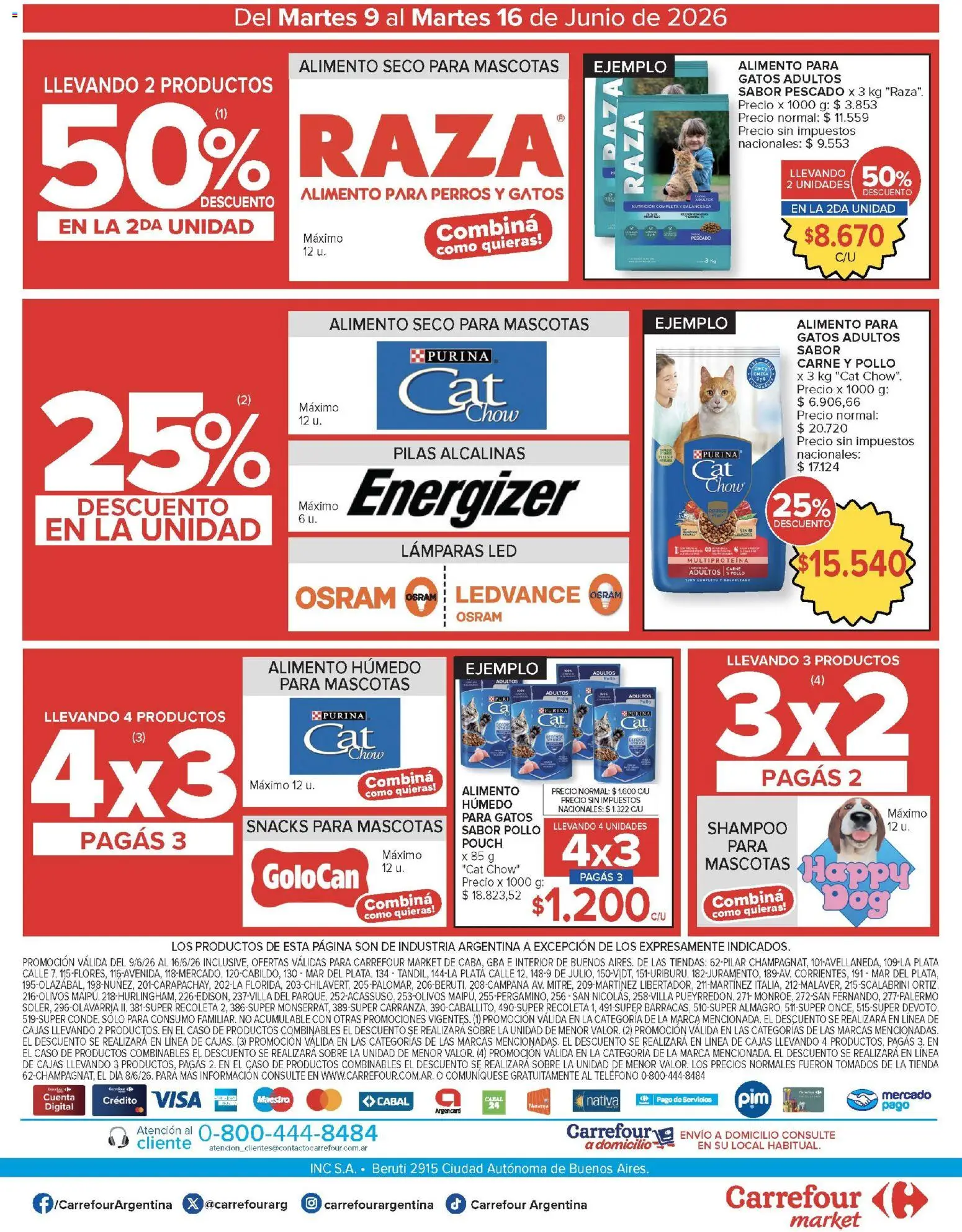 Carrefour Market catálogo │ válido desde el 09.06.2026 | Página: 24 | Productos: Teléfono, Sobre, Pilas, Shampoo