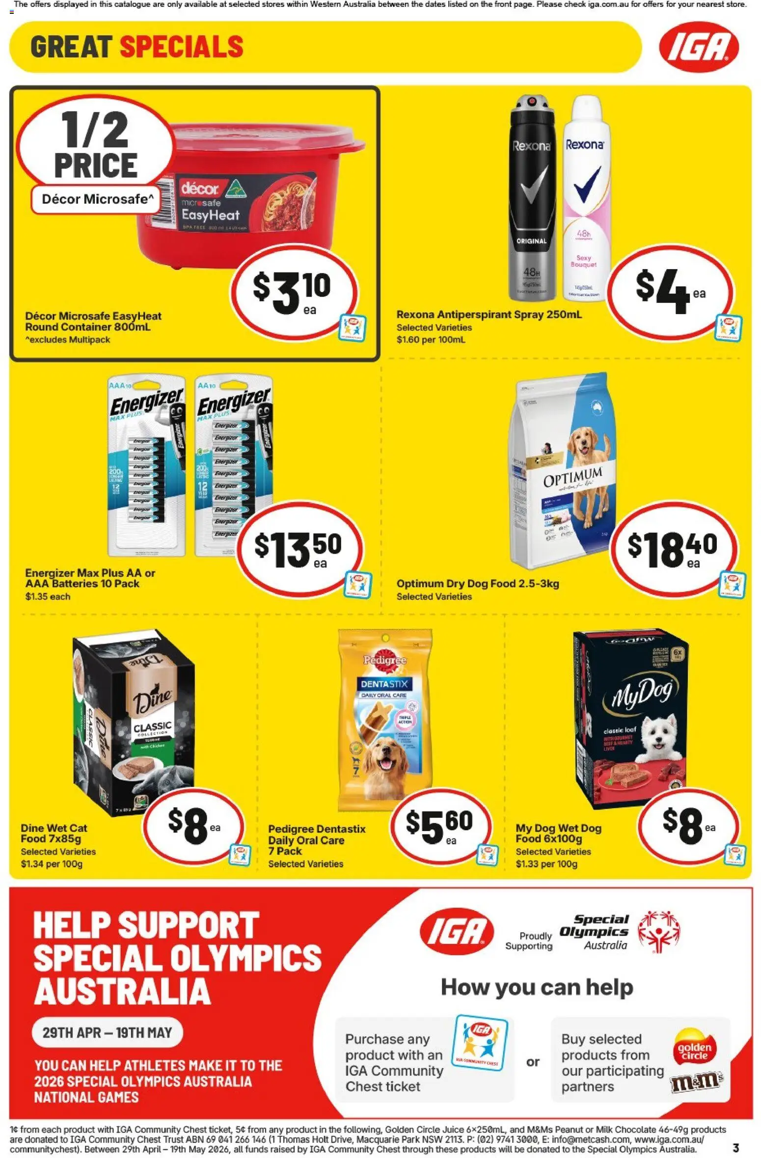 IGA catalogue - valid from 13.05.2026 | Page: 3 | Products: Shelf, Chocolate, Beef, Chips