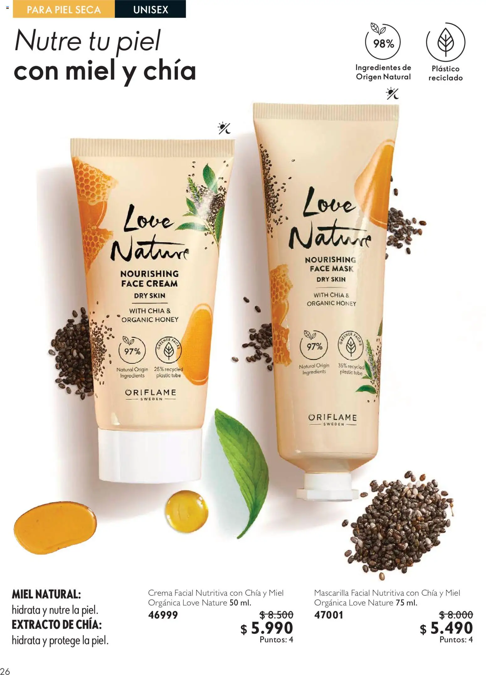 Oriflame catálogo │ válido desde el 11.09.2026 | Página: 26 | Productos: Mascarilla, Crema, Ingredientes
