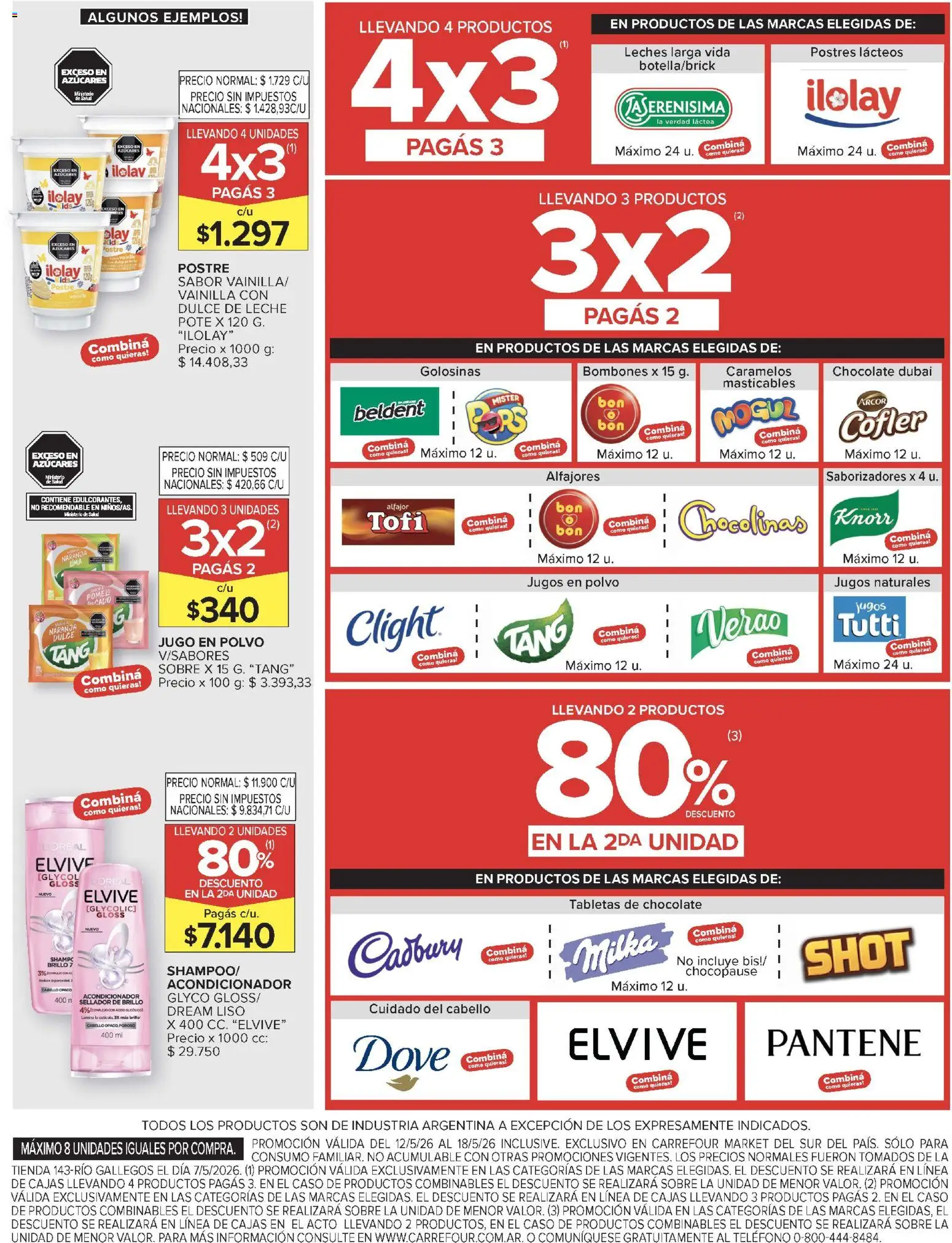 Carrefour Market catálogo │ válido desde el 12.05.2026 | Página: 3 | Productos: Acondicionador, Brillo, Alfajor, Golosinas