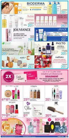 Preview of Uniprix weekly flyer / circulaire from shop Uniprix valid from Jul 9, 2026 | Page: 4 | Products: Bronzer, Brush, Makeup remover