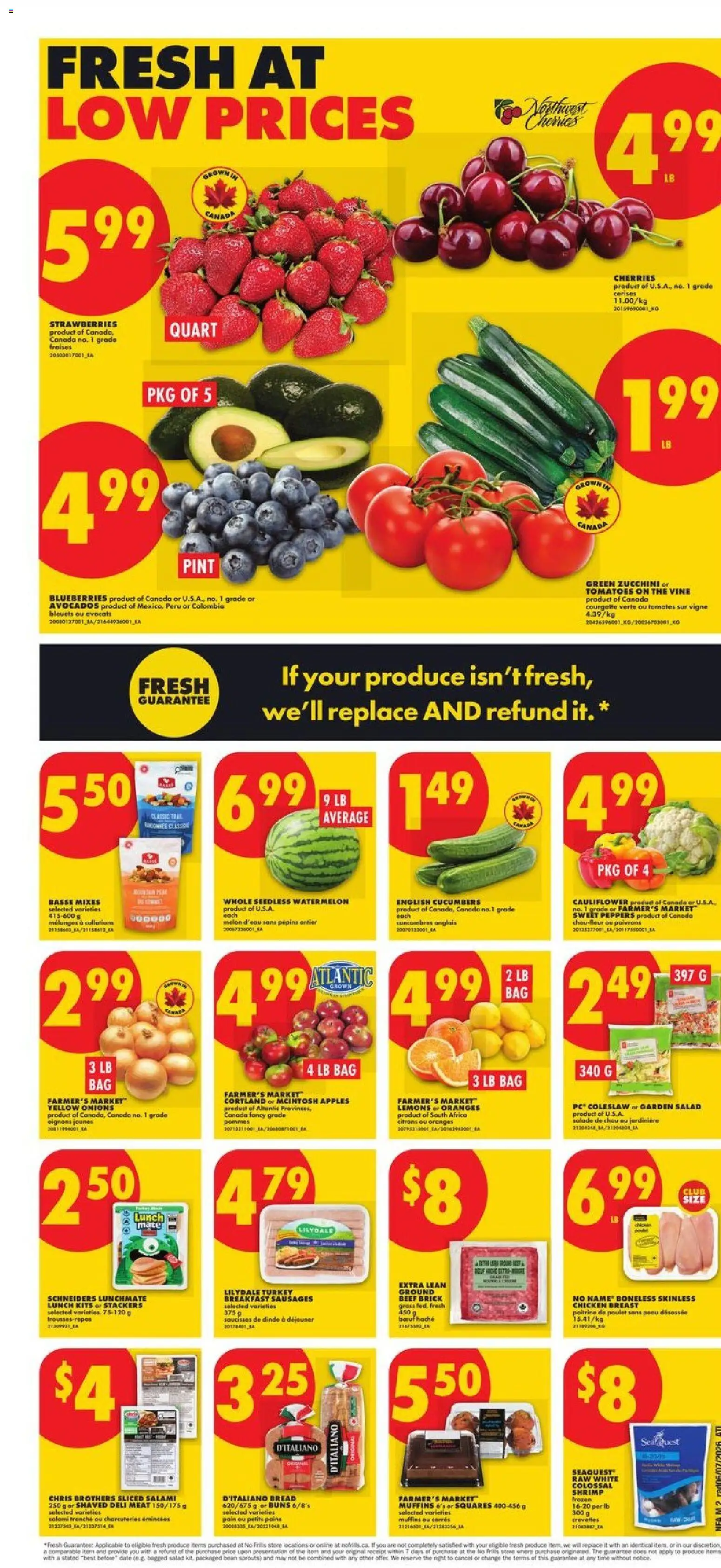 No Frills flyer valid from Jul 9, 2026 | Page: 2 | Products: PC, Bag, Oranges, Tomatoes