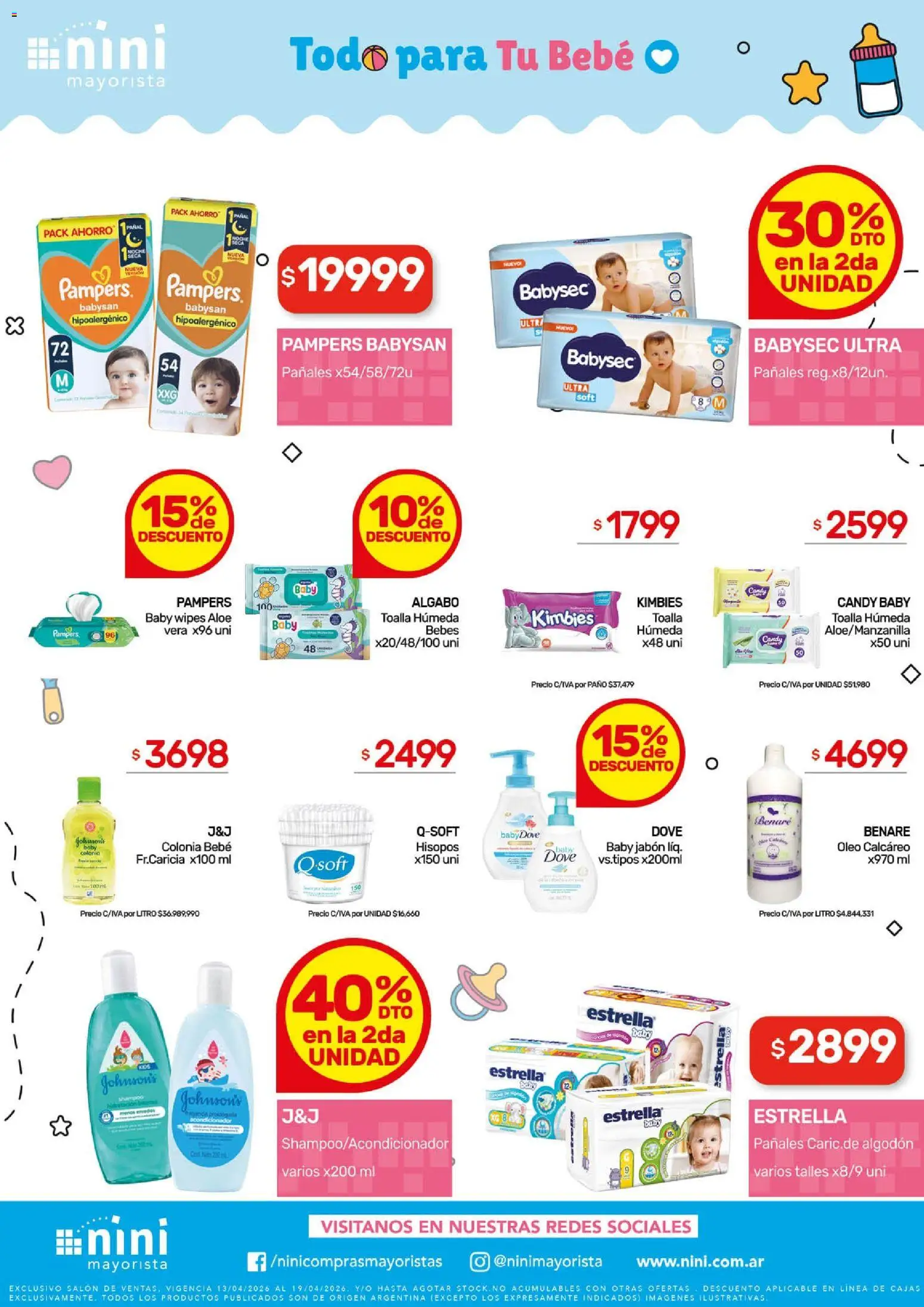 NINI Mayorista ofertas │ válido desde el 27.04.2026 | Página: 5 | Productos: Toalla, Algodón, Acondicionador, Jabón