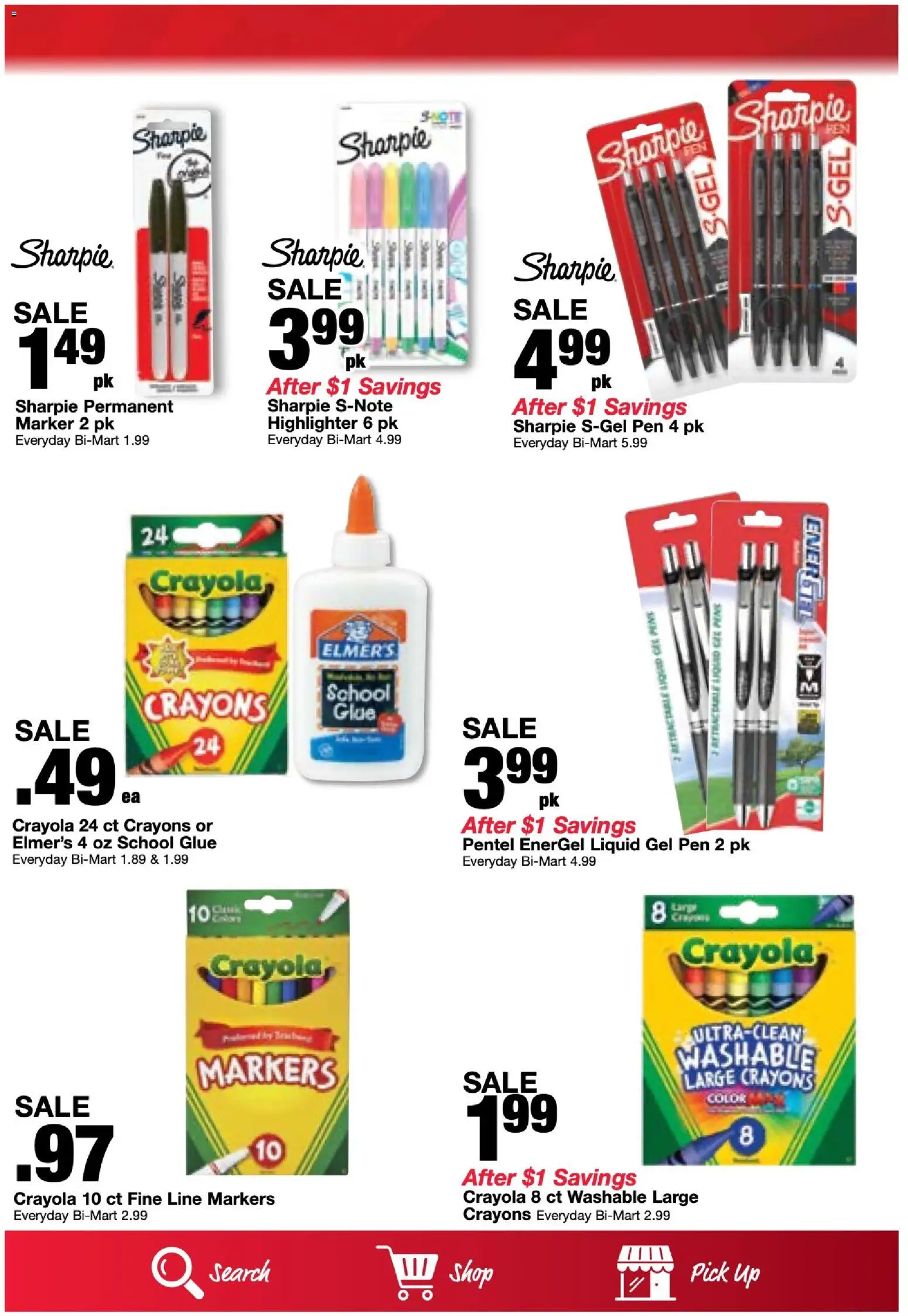 Bi-Mart Weekly Ad - valid from 08/18/2026 | Page: 3 | Products: Pen, Highlighter