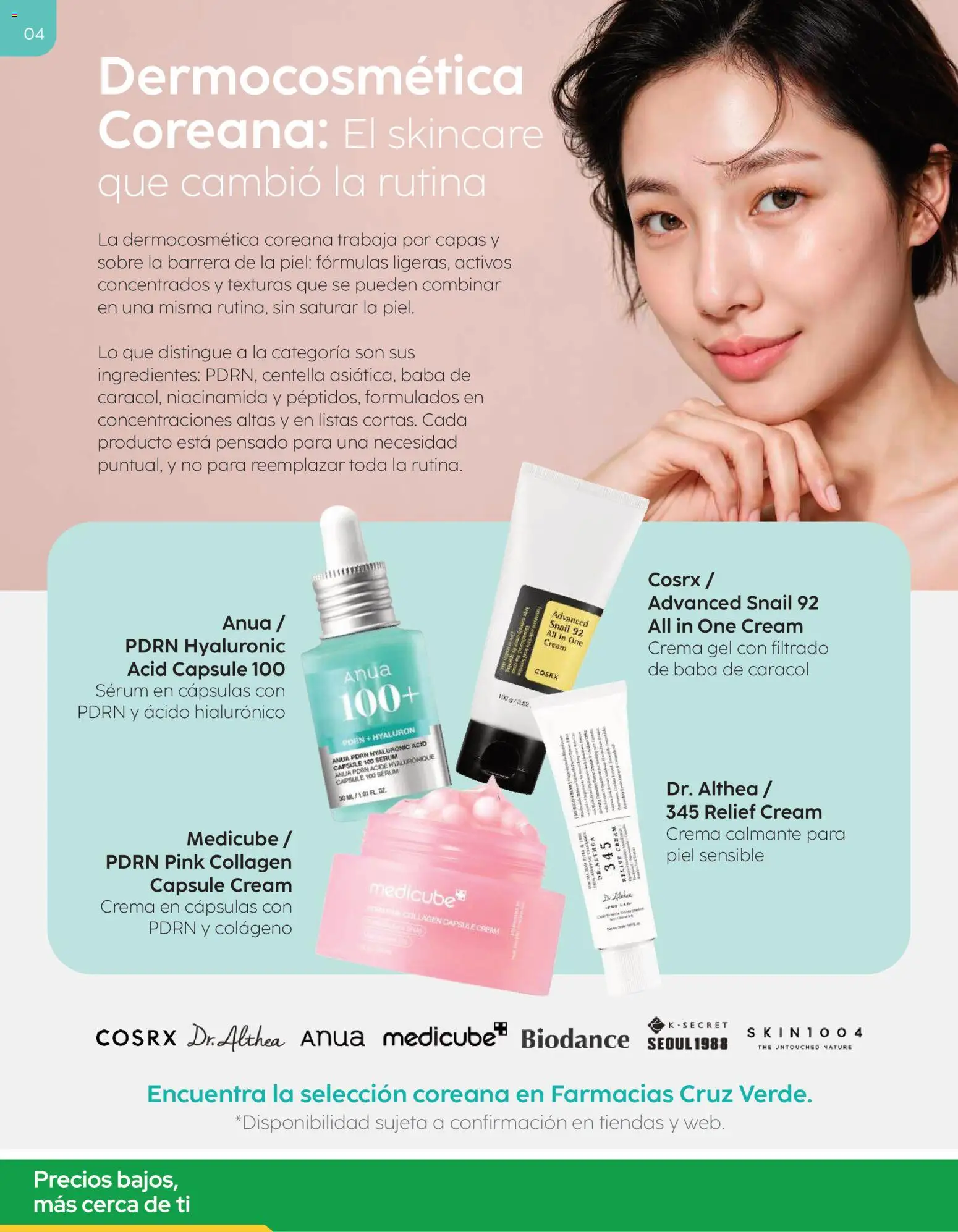 Cruz Verde - Dermocosmética │ válido desde el 31.08.2026 | Página: 4 | Productos: Sobre, Crema, Serum, Ingredientes
