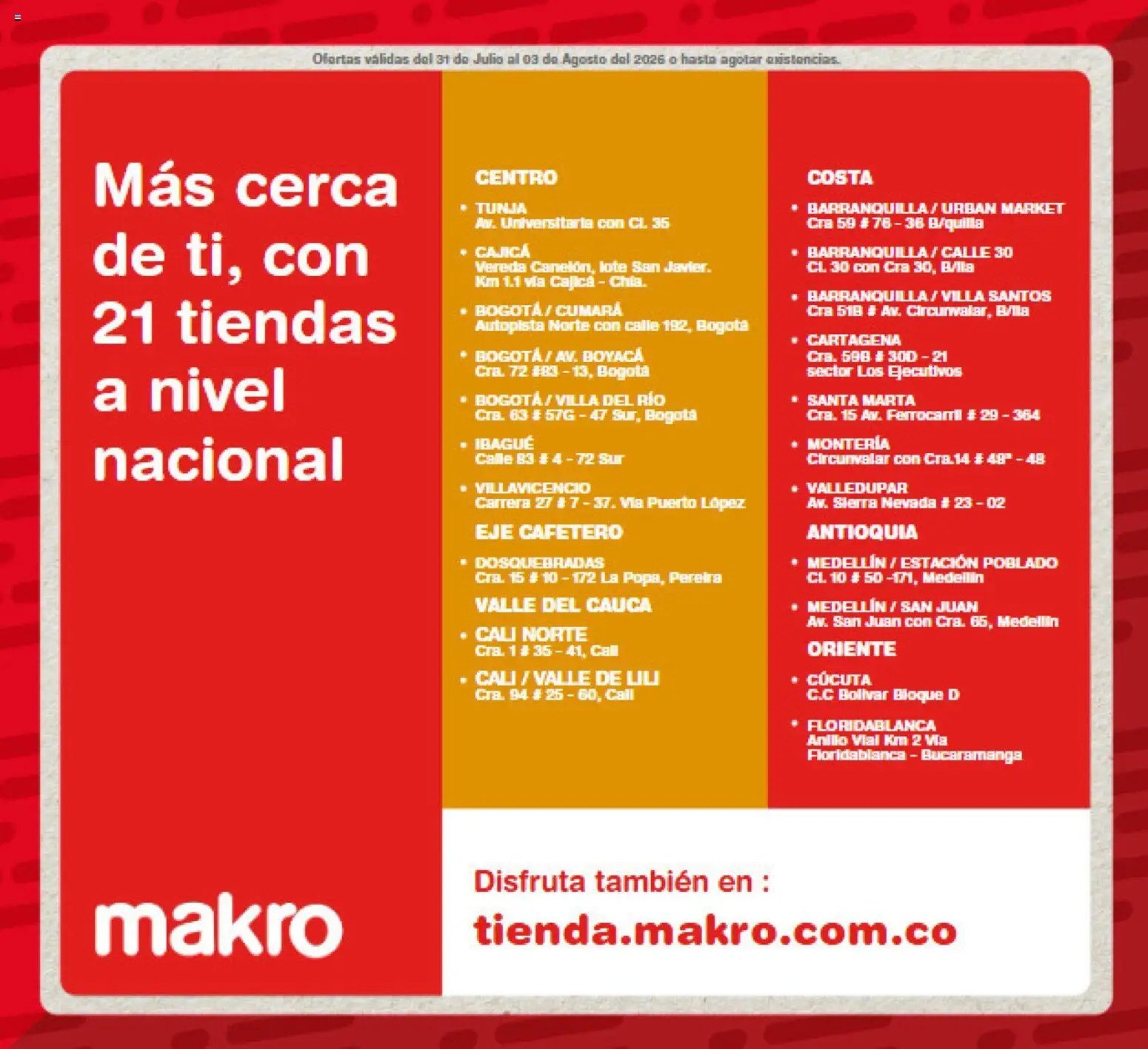 Makro revista - valida desde el 31/07/2026 | Página: 9 | Productos: Anillo, Sierra