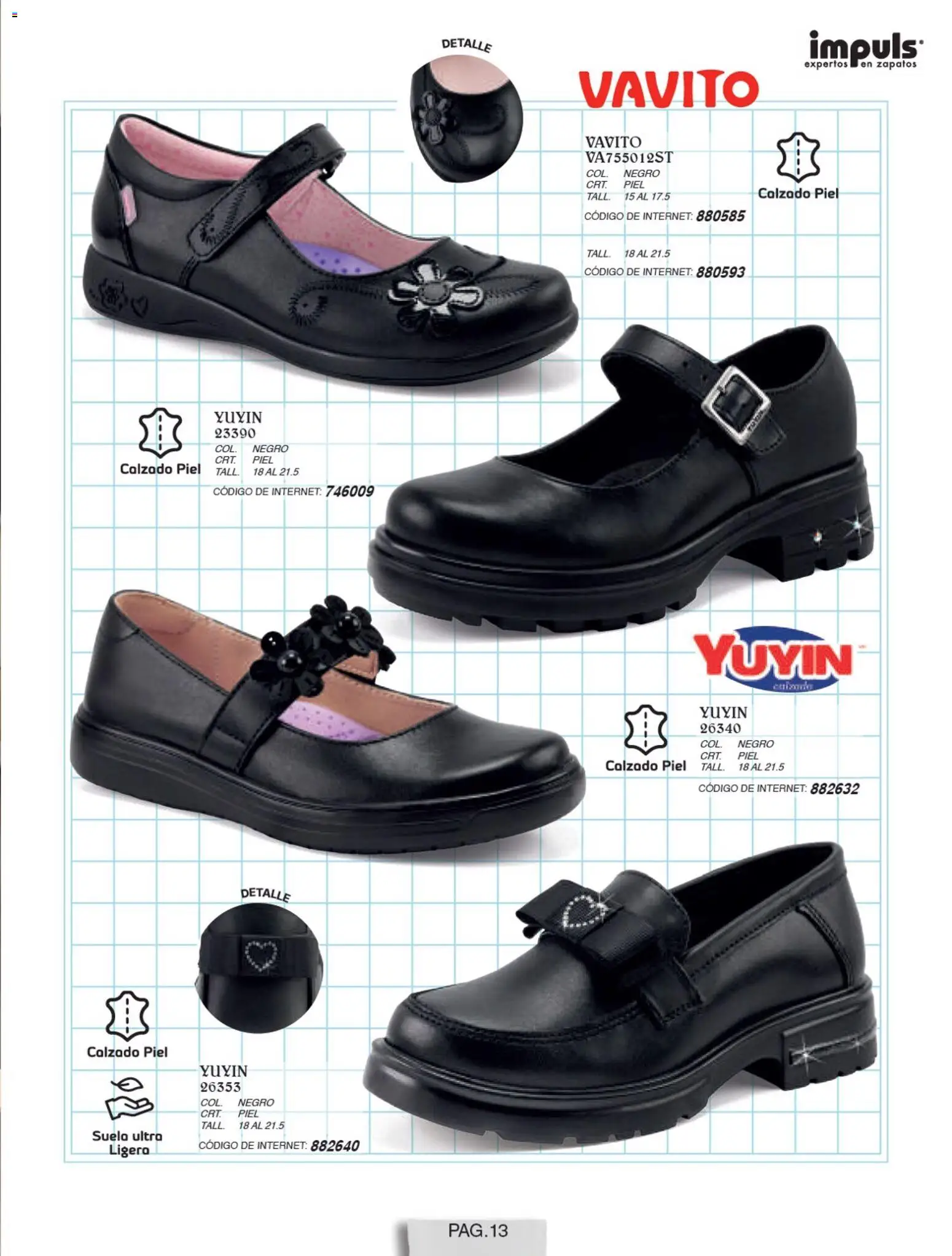 Nuevas ofertas de Impuls válidas en toda la República Mexicana desde el 01/07/2026. ¡Encuentra las mejores ofertas en Impuls catálogo Niña! | Página: 15 | Productos: Zapatos