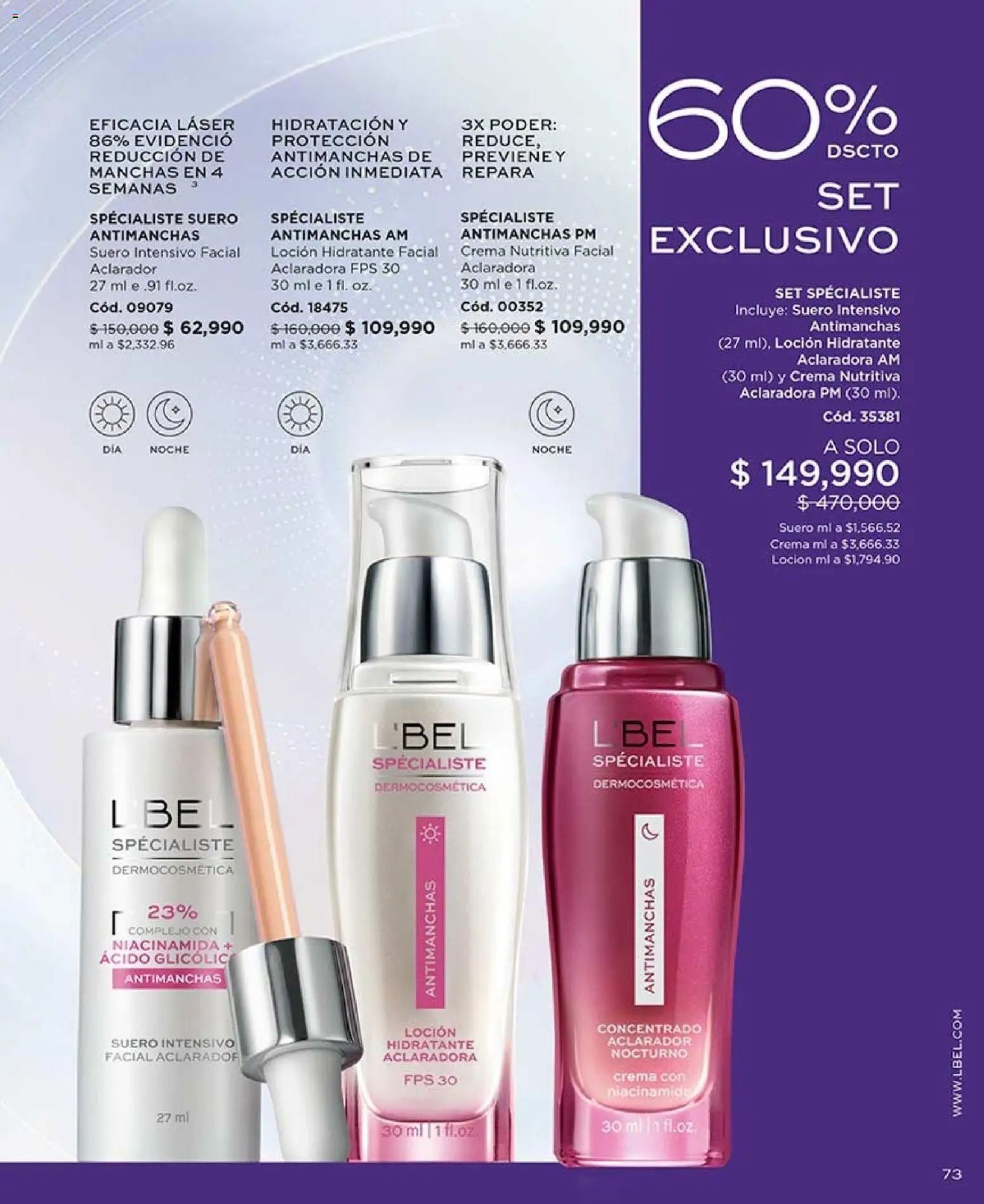 L'Bel revista - valida desde el 17/08/2026 | Página: 73 | Productos: Crema, Loción