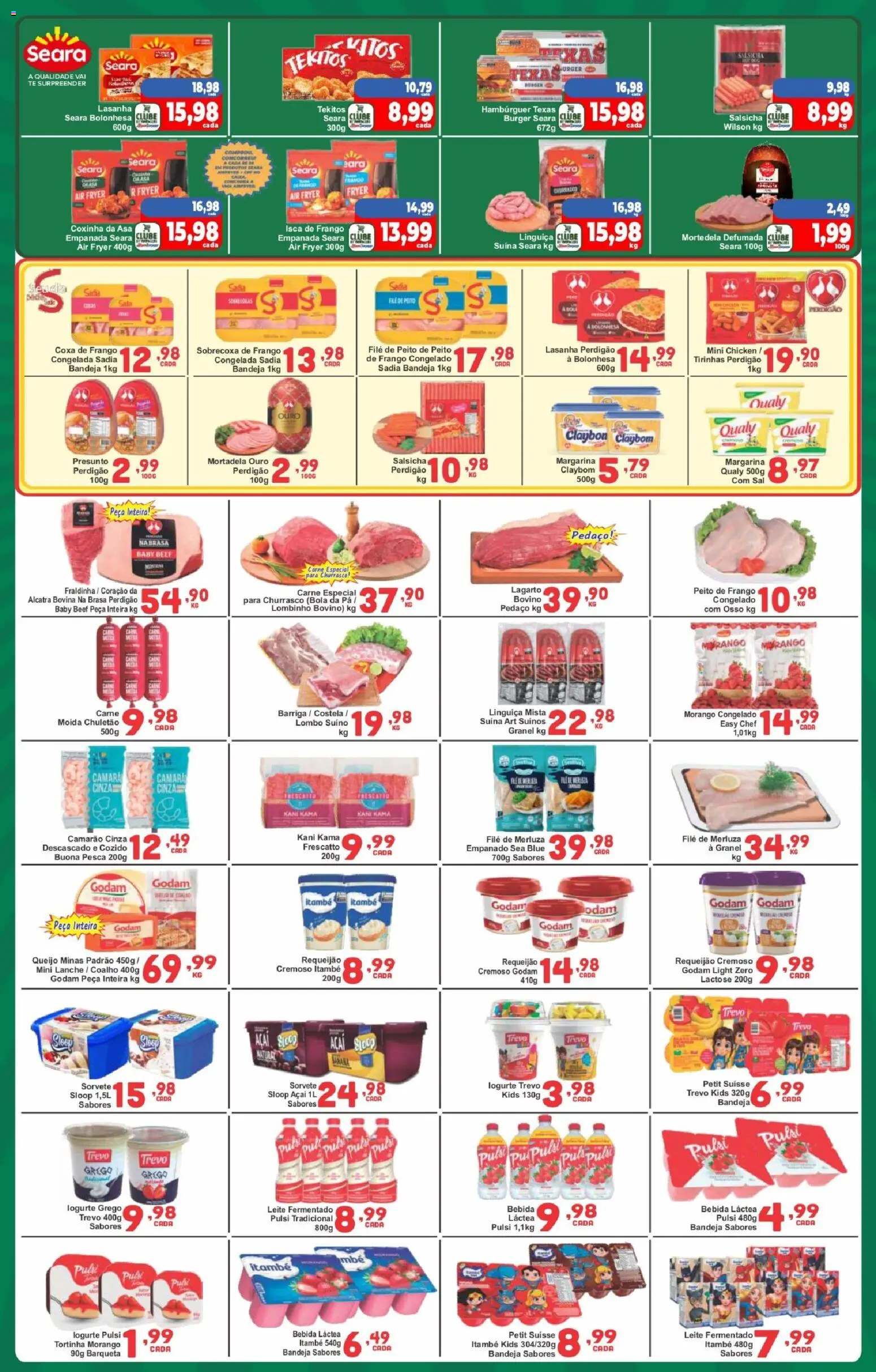 Rede Super Compras Folheto - válido de 04/09/2026 | Página: 3 | Produtos: Pó, Salsicha, Bandeja, Requeijão