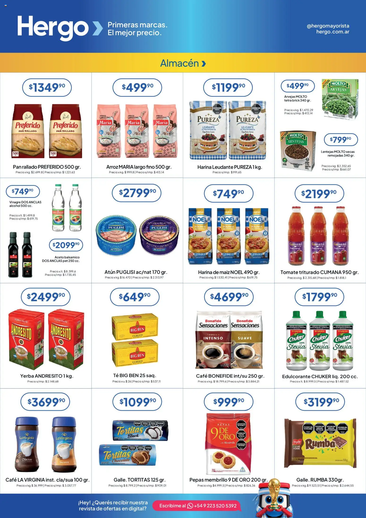 Hergo catálogo │ válido desde el 17.06.2026 | Página: 2 | Productos: Yerba, Aceto, Arvejas, Polenta
