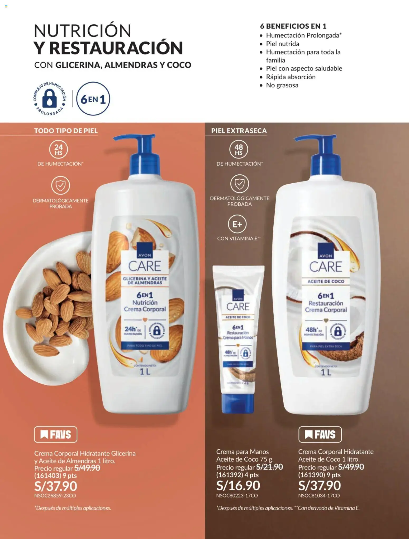 Catálogo Avon válido desde 17.06.2026 | Página: 131 | Productos: Aceite, Crema, Almendras