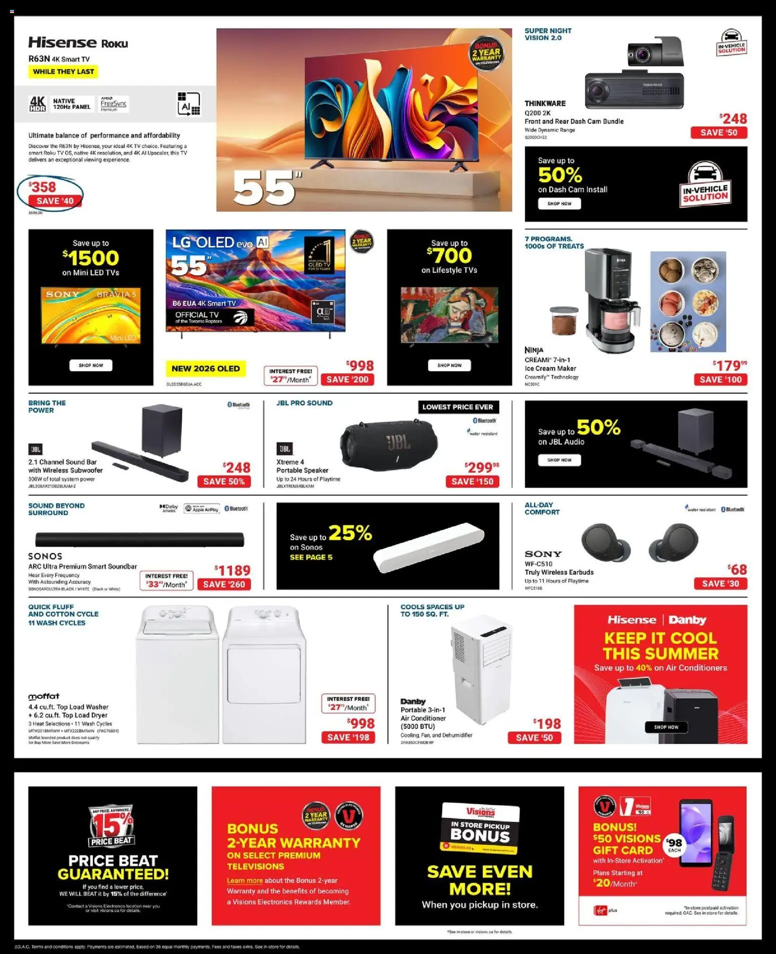 Visions flyer valid from 22.05.2026 | Page: 2 | Products: Tv, Audio, Speaker, Conditioner