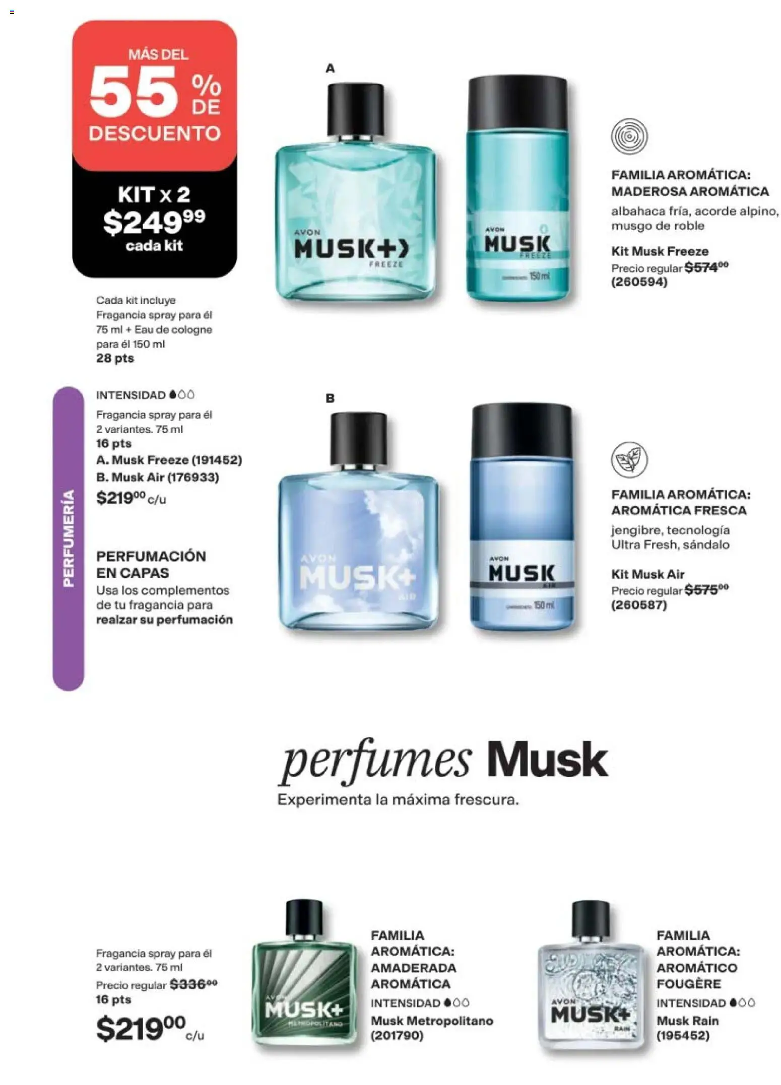 Nuevas ofertas de AVON válidas en toda la República Mexicana desde el 10/07/2026. ¡Encuentra las mejores ofertas en AVON campaña 11 2026! | Página: 77 | Productos: Perfumes, Perfume, Fragancia