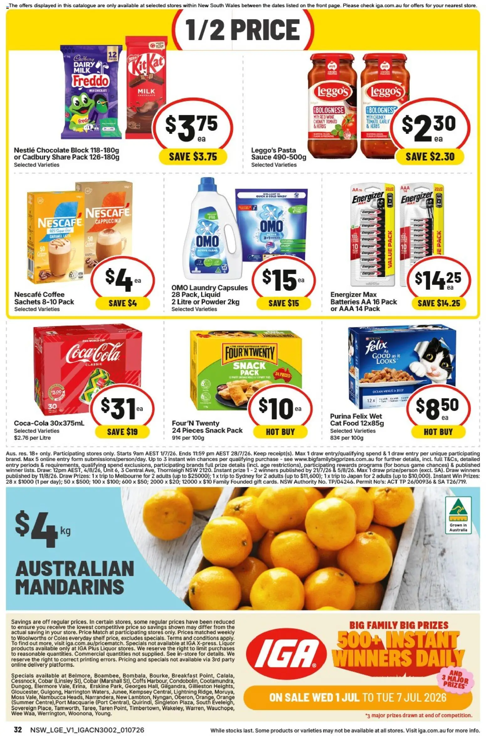 IGA catalogue - valid from 01/07/2026 | Page: 32 | Products: Powder, Chocolate, Wine, Game