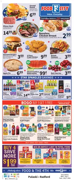 Preview of Food City weekly ads valid from 07/01/2026 | Page: 3