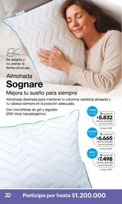 A3D Ofertas válido desde el 01.09.2026 | Página: 22 | Productos: Almohada, Algodón