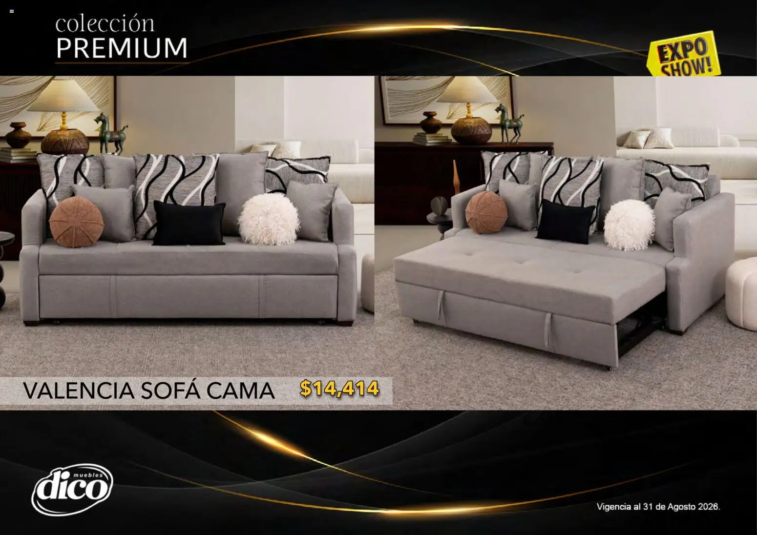 Nuevas ofertas de Muebles Dico válidas en toda la República Mexicana desde el 01/08/2026. ¡Encuentra las mejores ofertas en Muebles Dico catálogo Colección Premium! | Página: 73 | Productos: Sofá, Cama