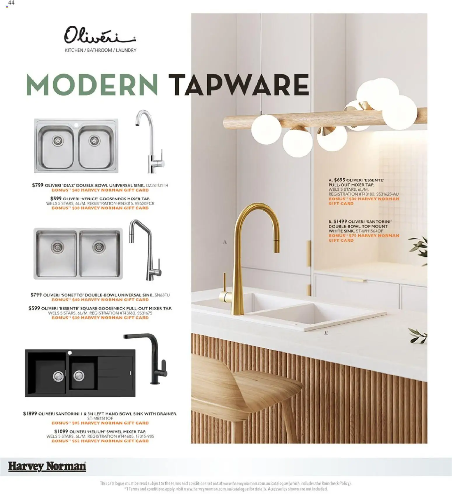 Harvey Norman catalogue - valid from 29.04.2026 | Page: 44 | Products: Sink, Laundry, Mixer, Bathroom