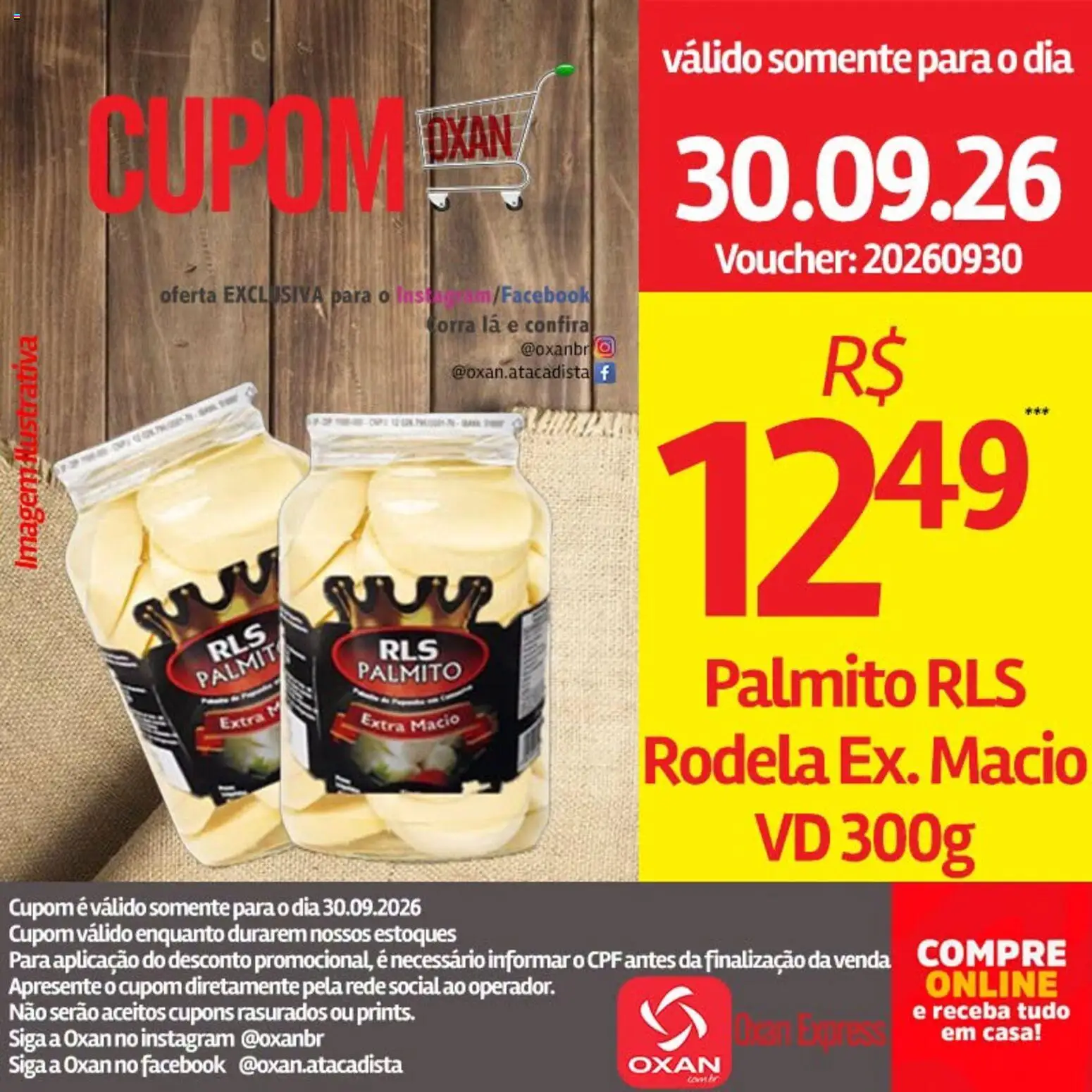 Oxan Atacadista Folheto - válido de 30/09/2026 | Página: 11 | Produtos: Palmito