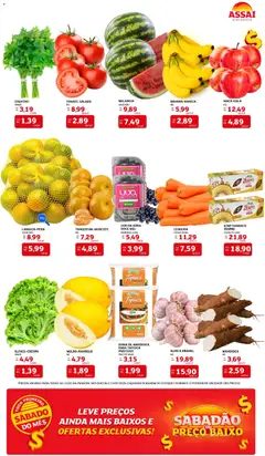Assaí Atacadista ofertas - PB - Pré-Visualização do folheto da loja Assaí Atacadista, válido de 04/07/2026 | Página: 3 | Produtos: Alho, Mandioca, Caixa, Bandeja