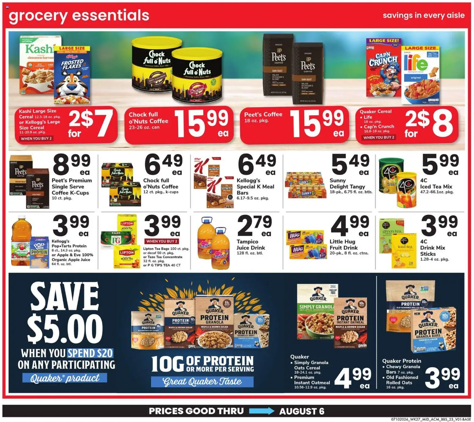 Acme Big Book of Savings - valid from 07/10/2026 | Page: 23 | Products: Green Tea, Coffee, Tea, Cookies